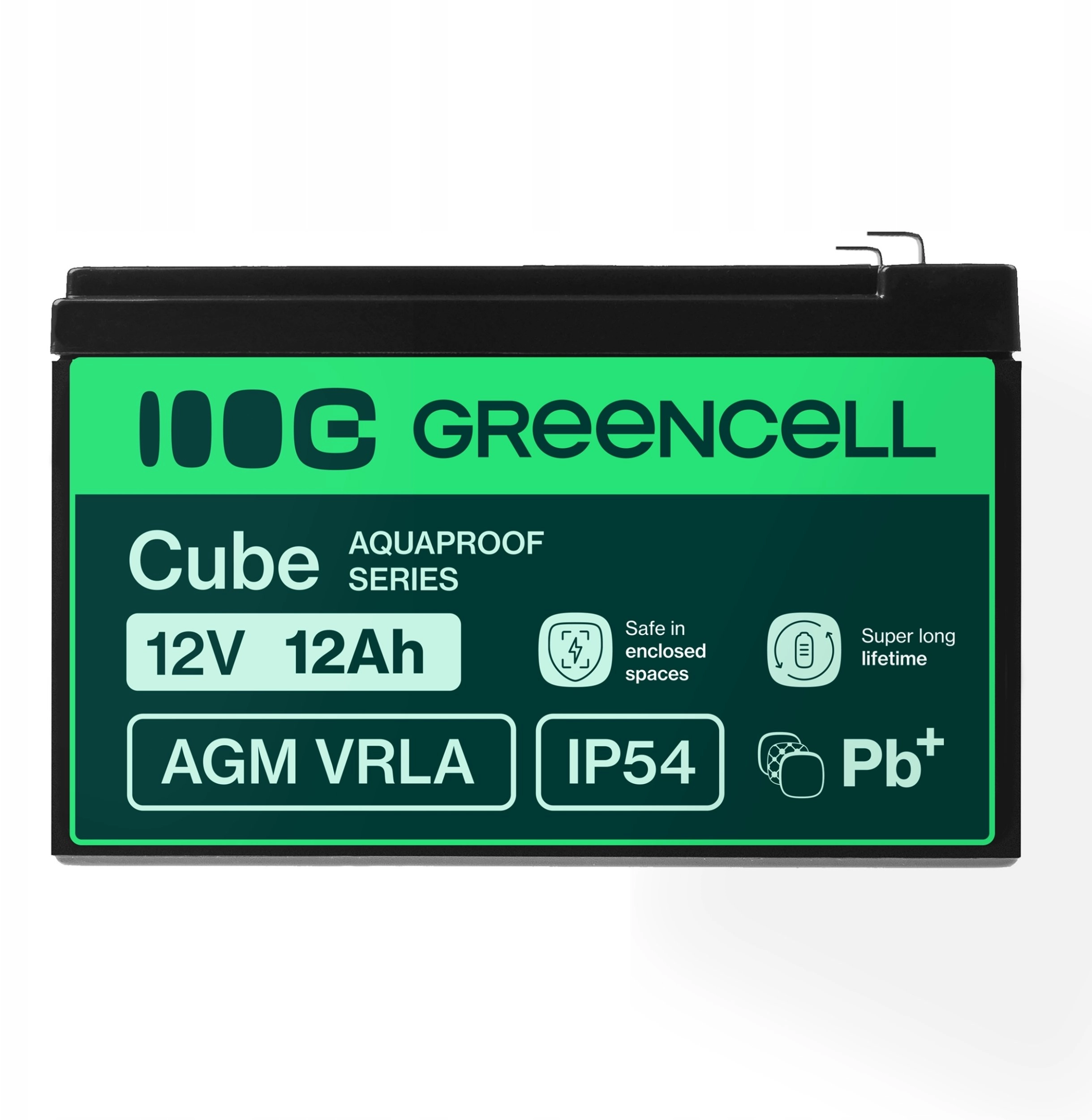 Greencell AGM VRLA 12V 12Ah maintenance-free