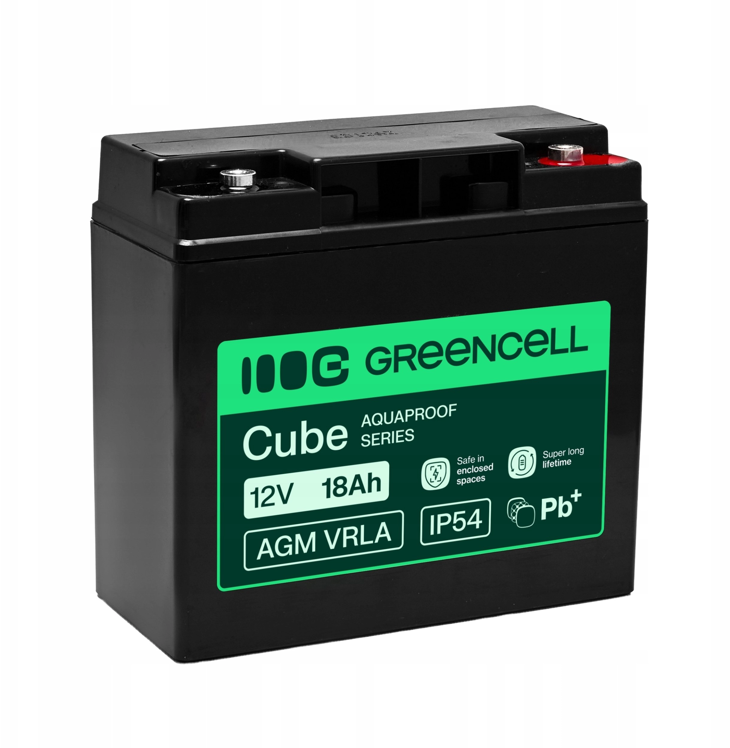 Greencell AGM VRLA 12V 18Ah maintenance-free