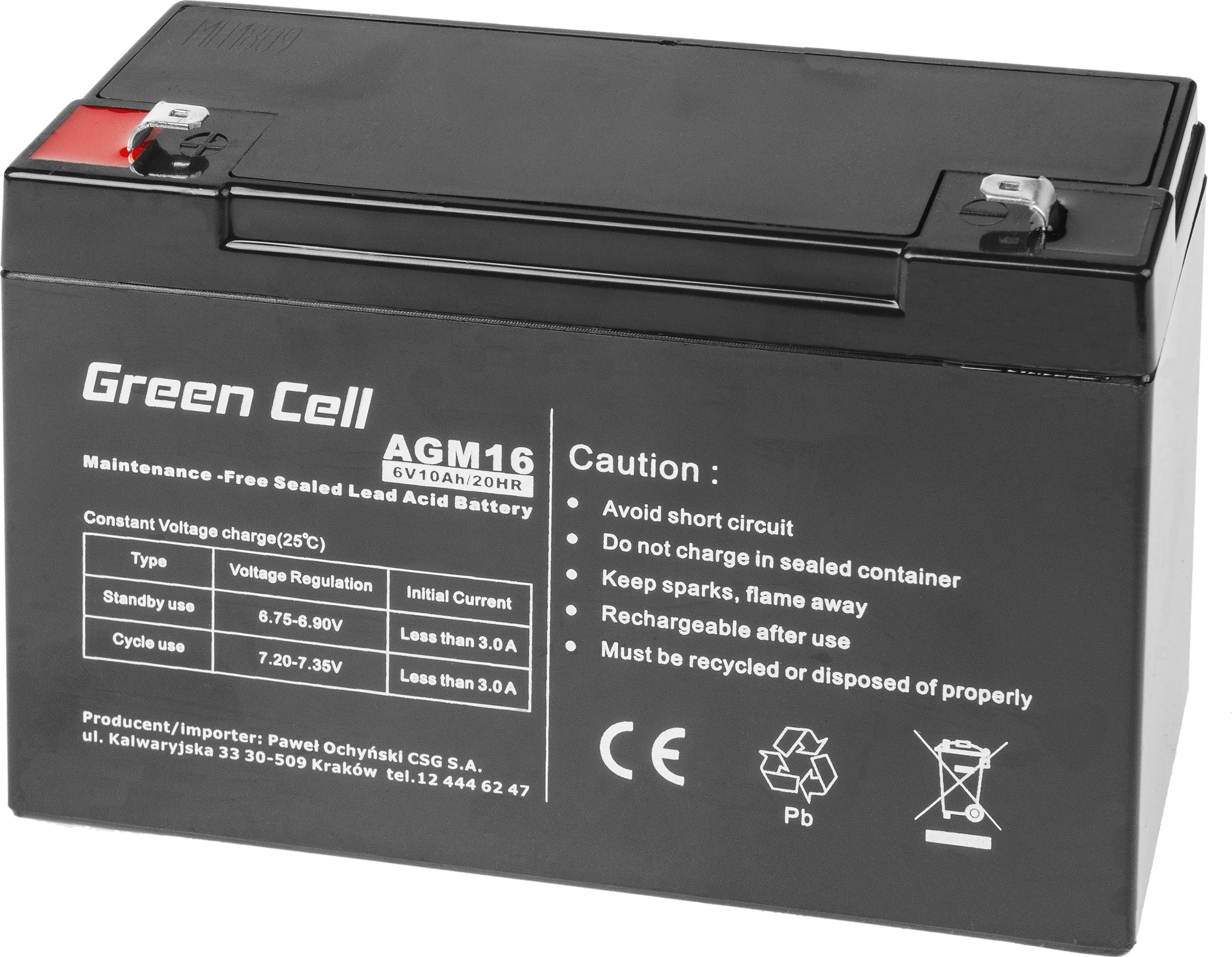 Green Cell AGM16 UPS battery Sealed