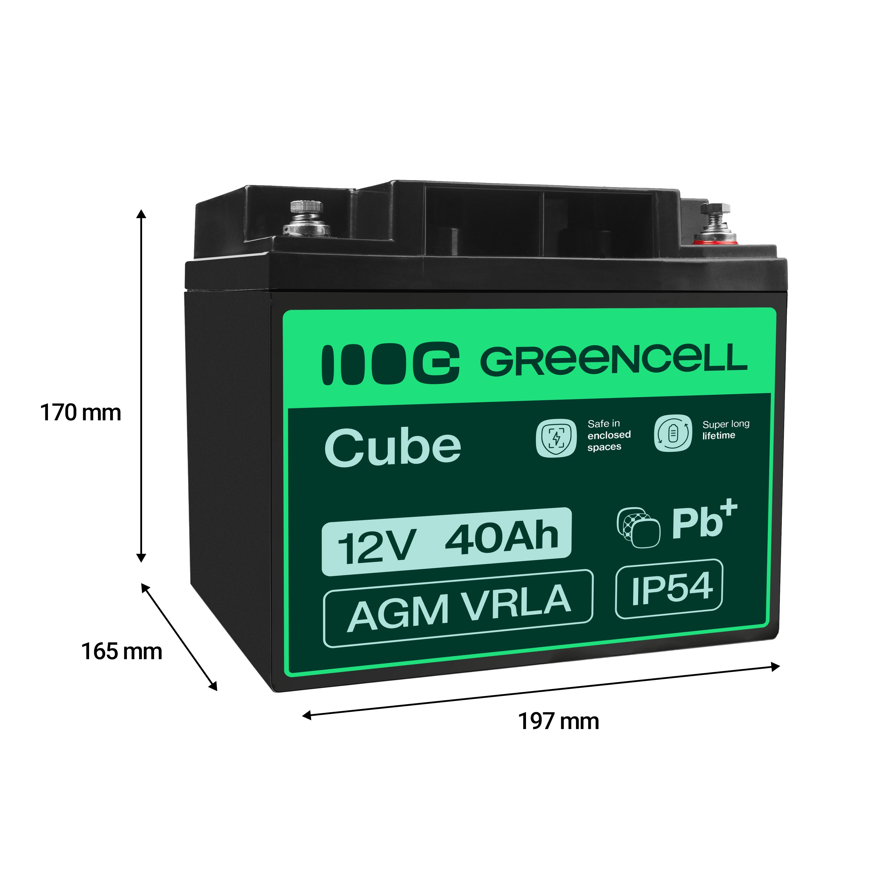 Akumuliatorius Green Cell AGM VRLA 12V