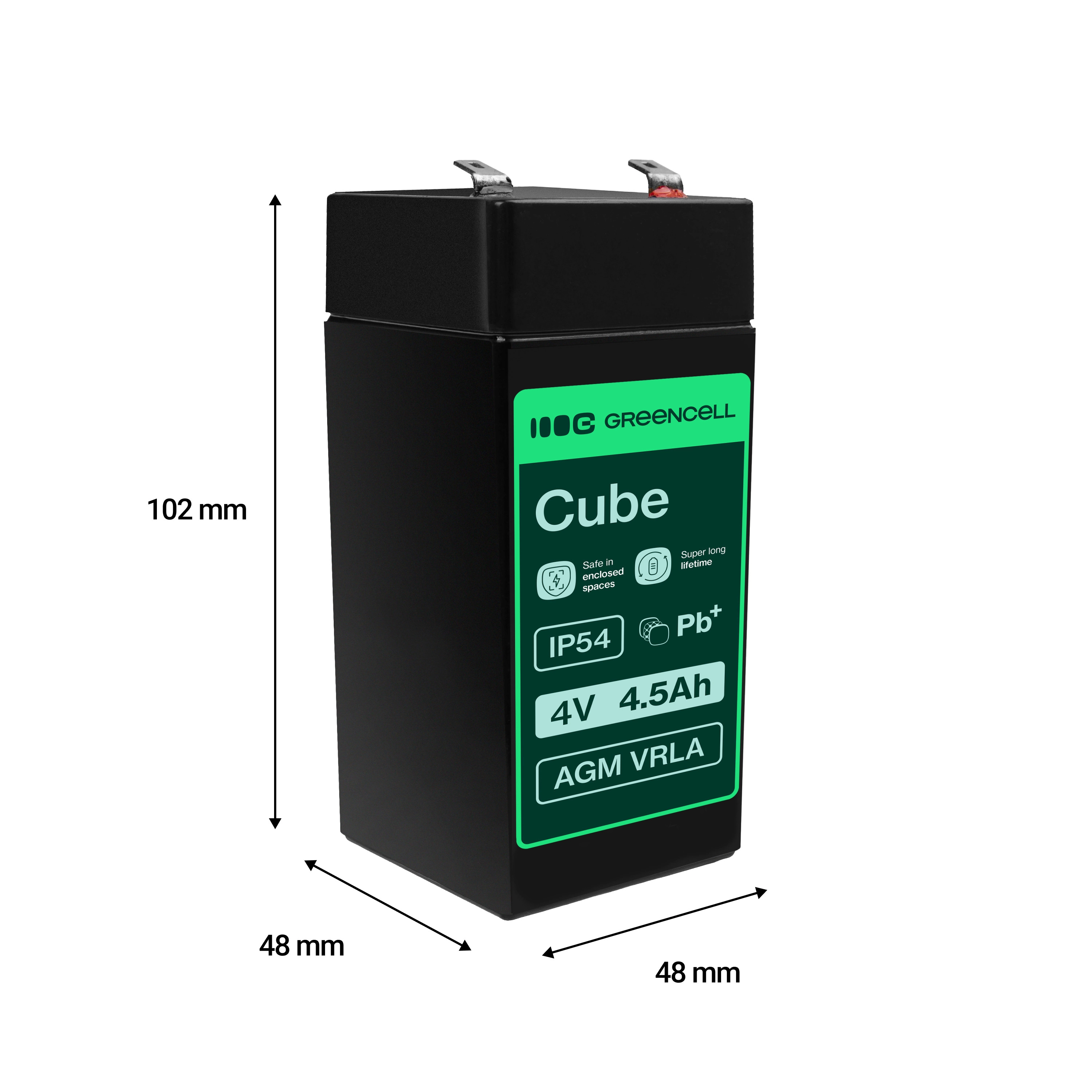 Green Cell Battery AGM VRLA 4V
