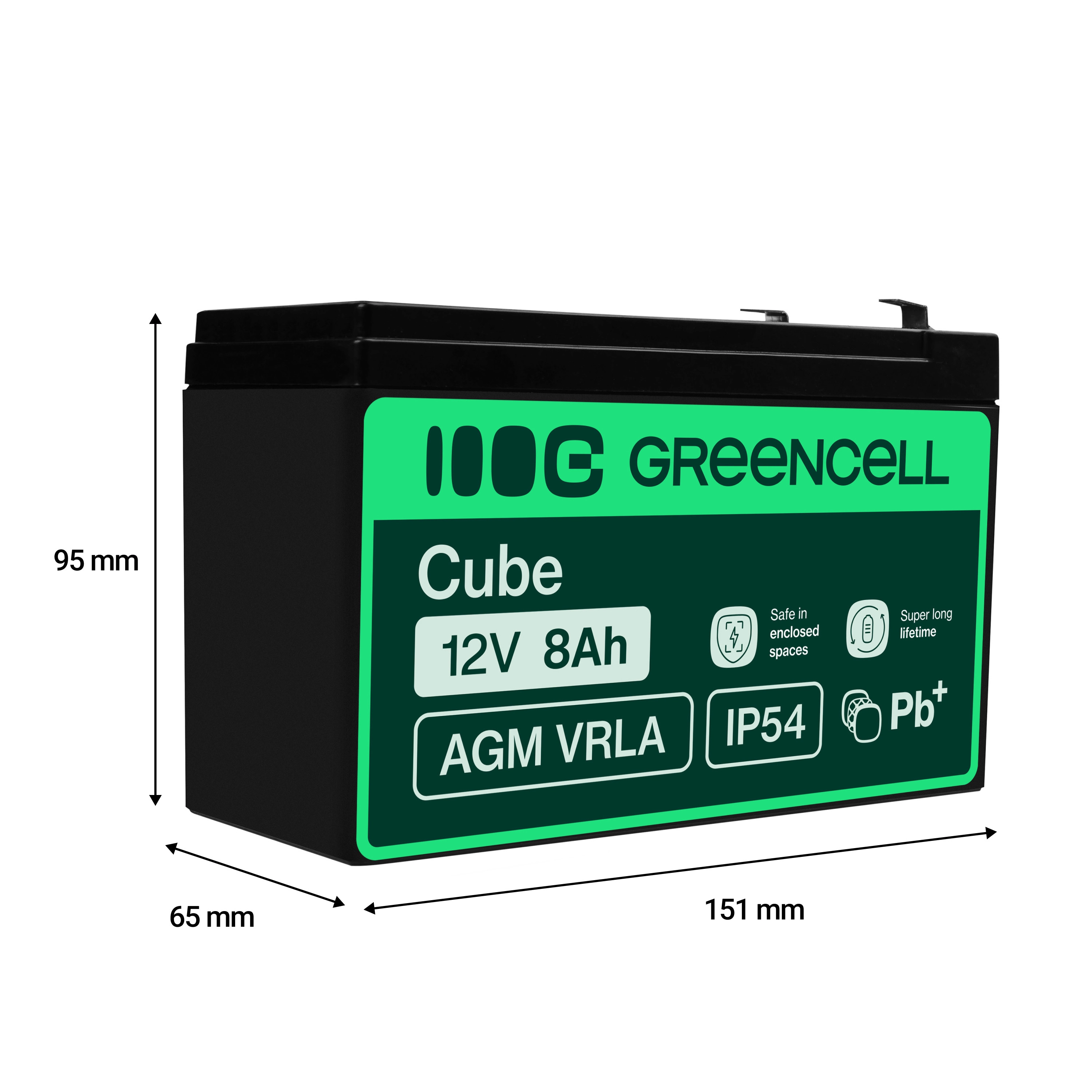 Green Cell Akumulator 12V/8Ah (AGM46) 0001-00019-14945
