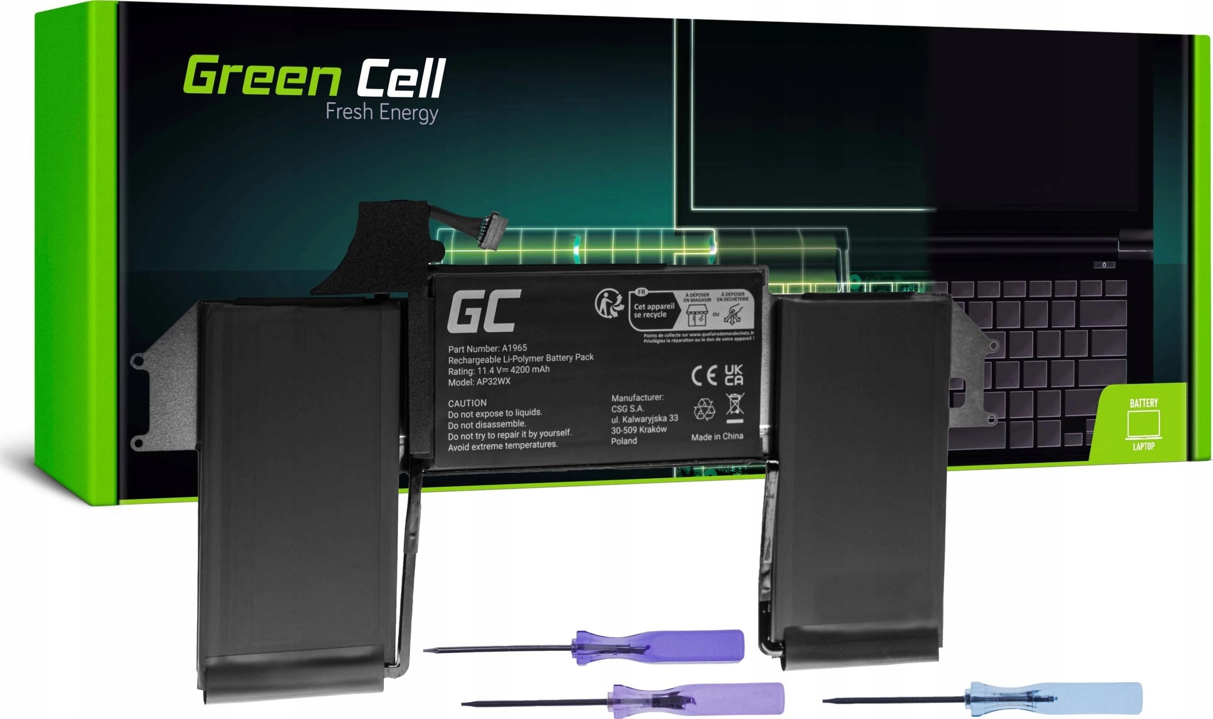 Green Cell Battery A1965 for Apple
