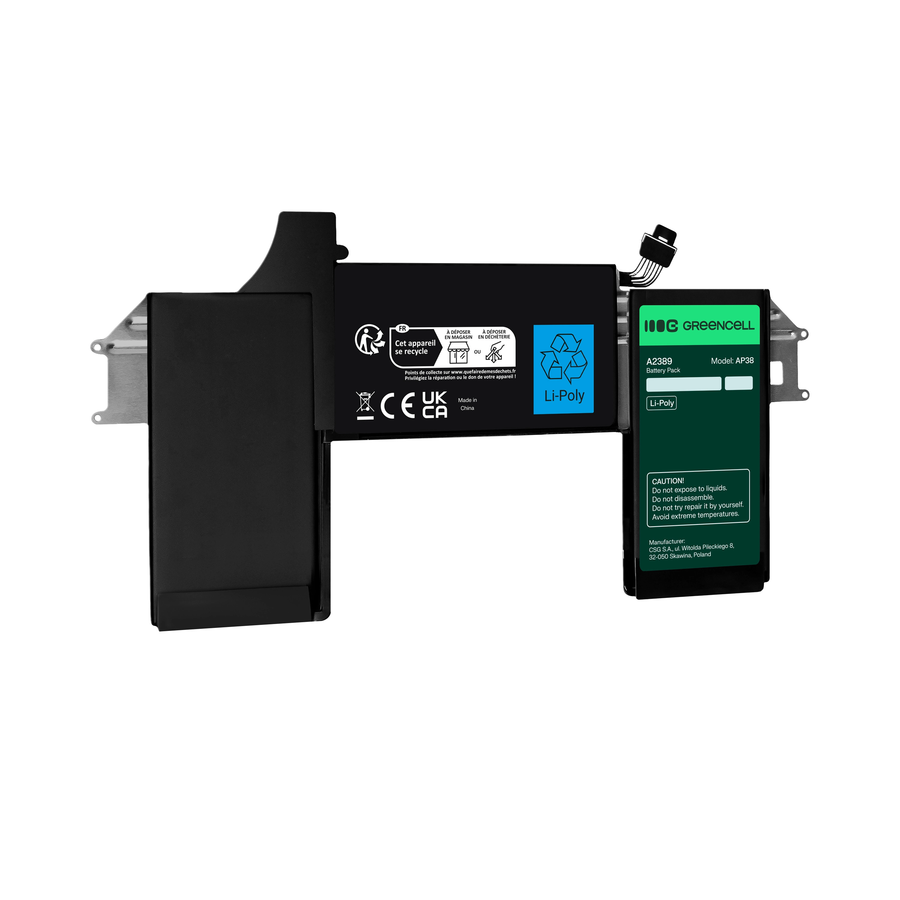 Green Cell Battery A2389 to Apple
