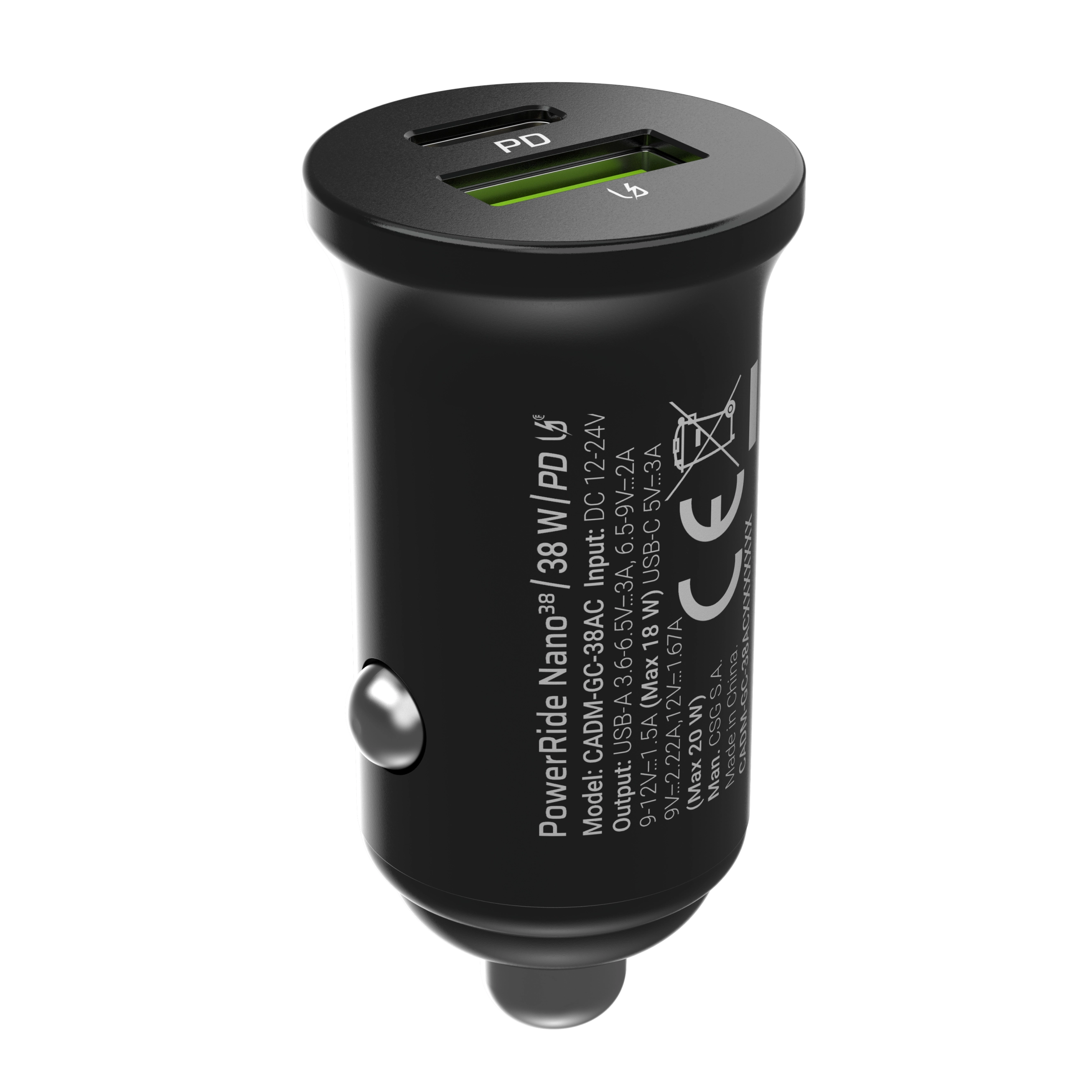 Ładowarka samochodowa PowerRide Nano38 38W 6A