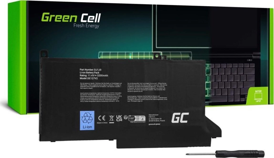 Green Cell Battery DJ1J0 for Dell