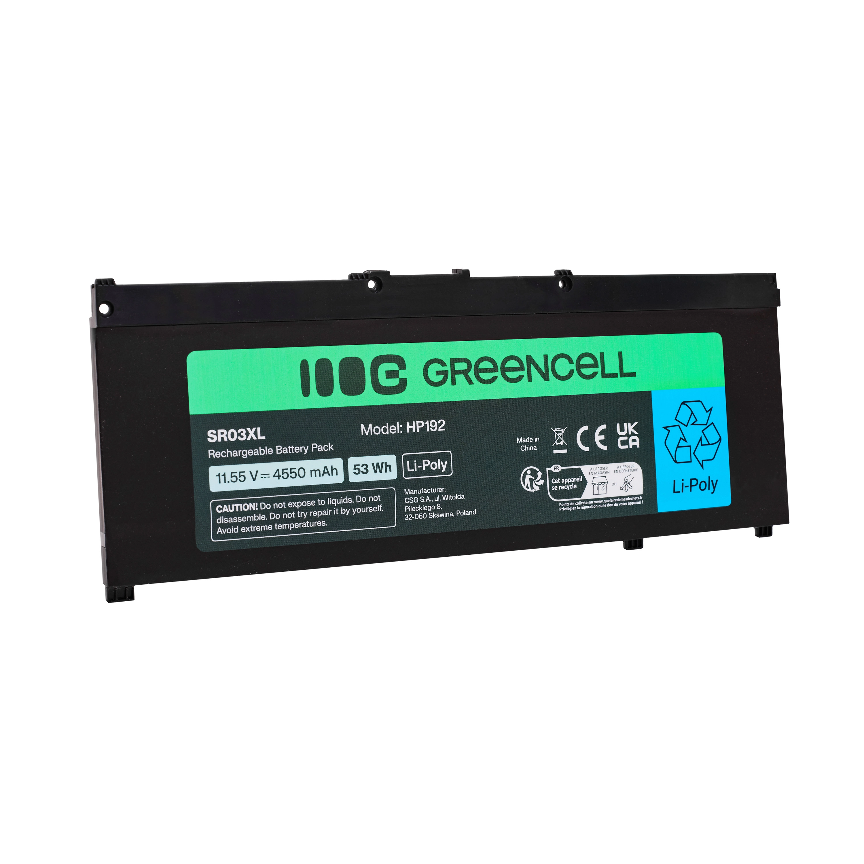 Greencell battery for HP SR03XL HP