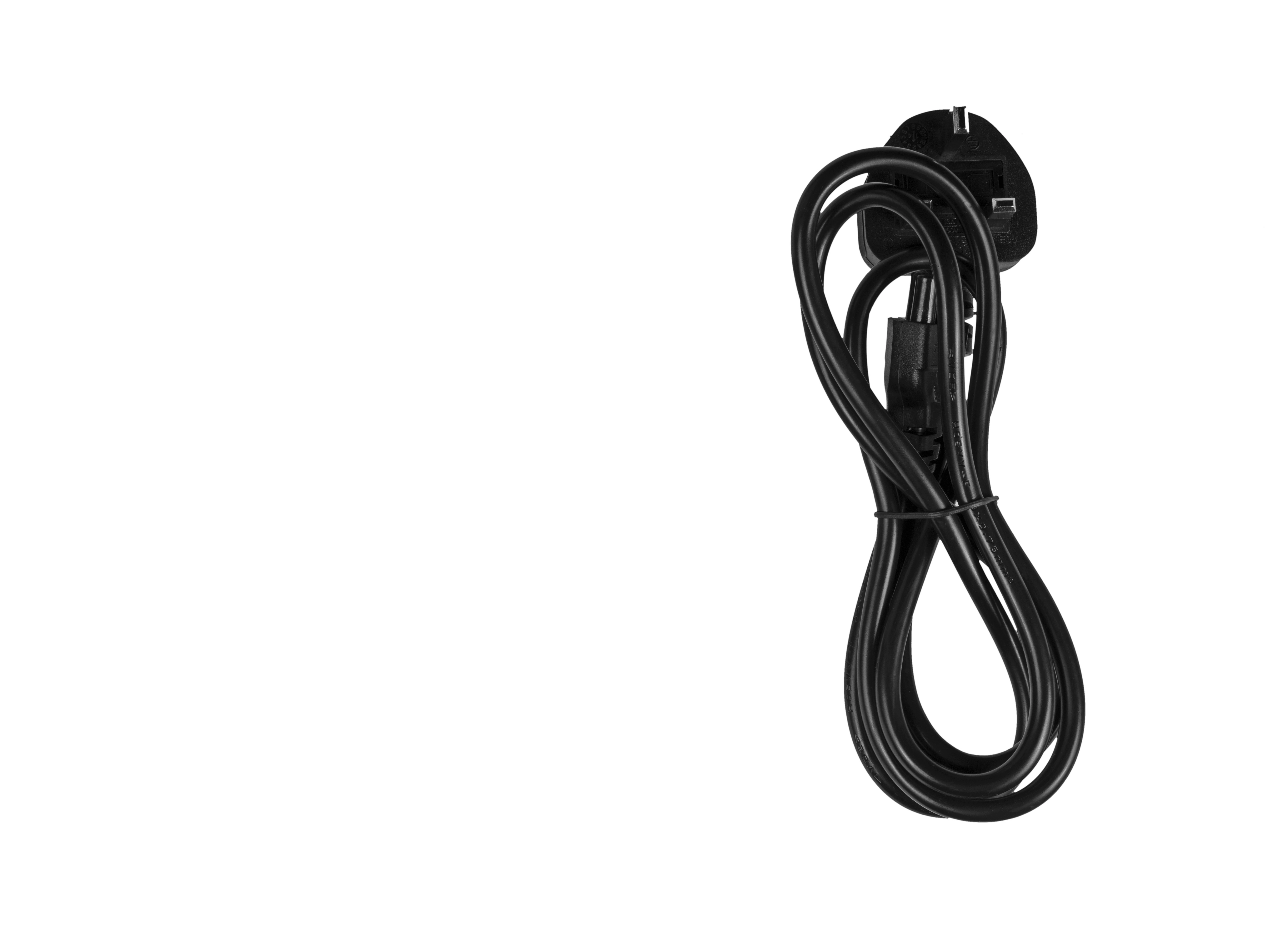 Mains power cable plug English version