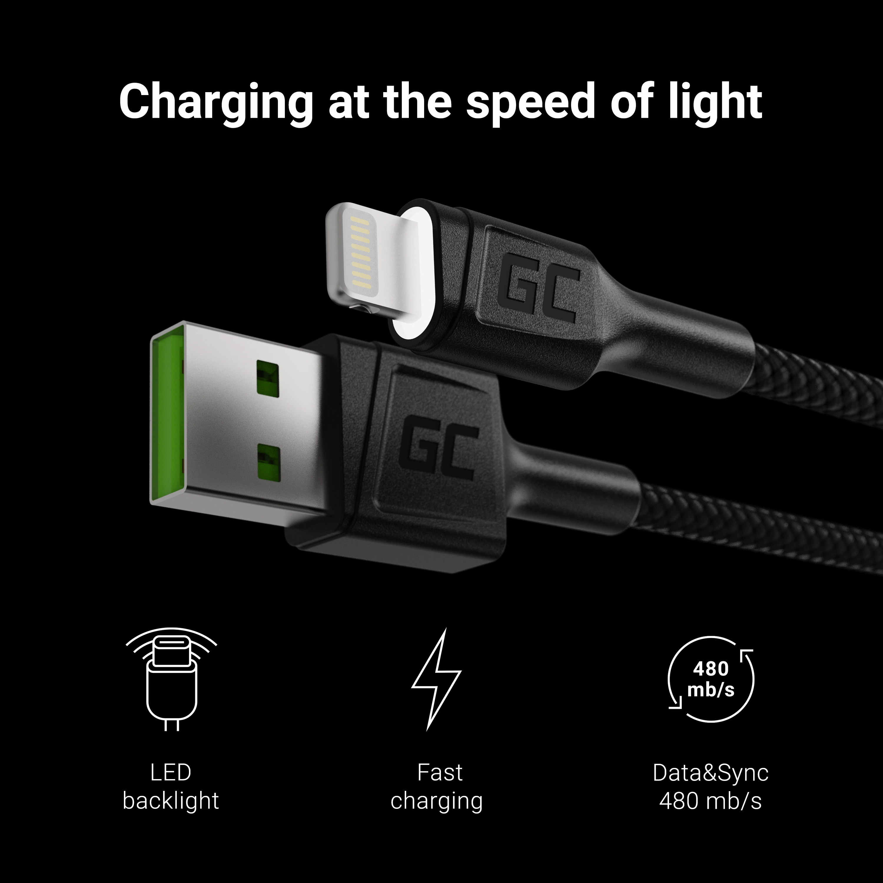 Kabel USB Green Cell USB-A -