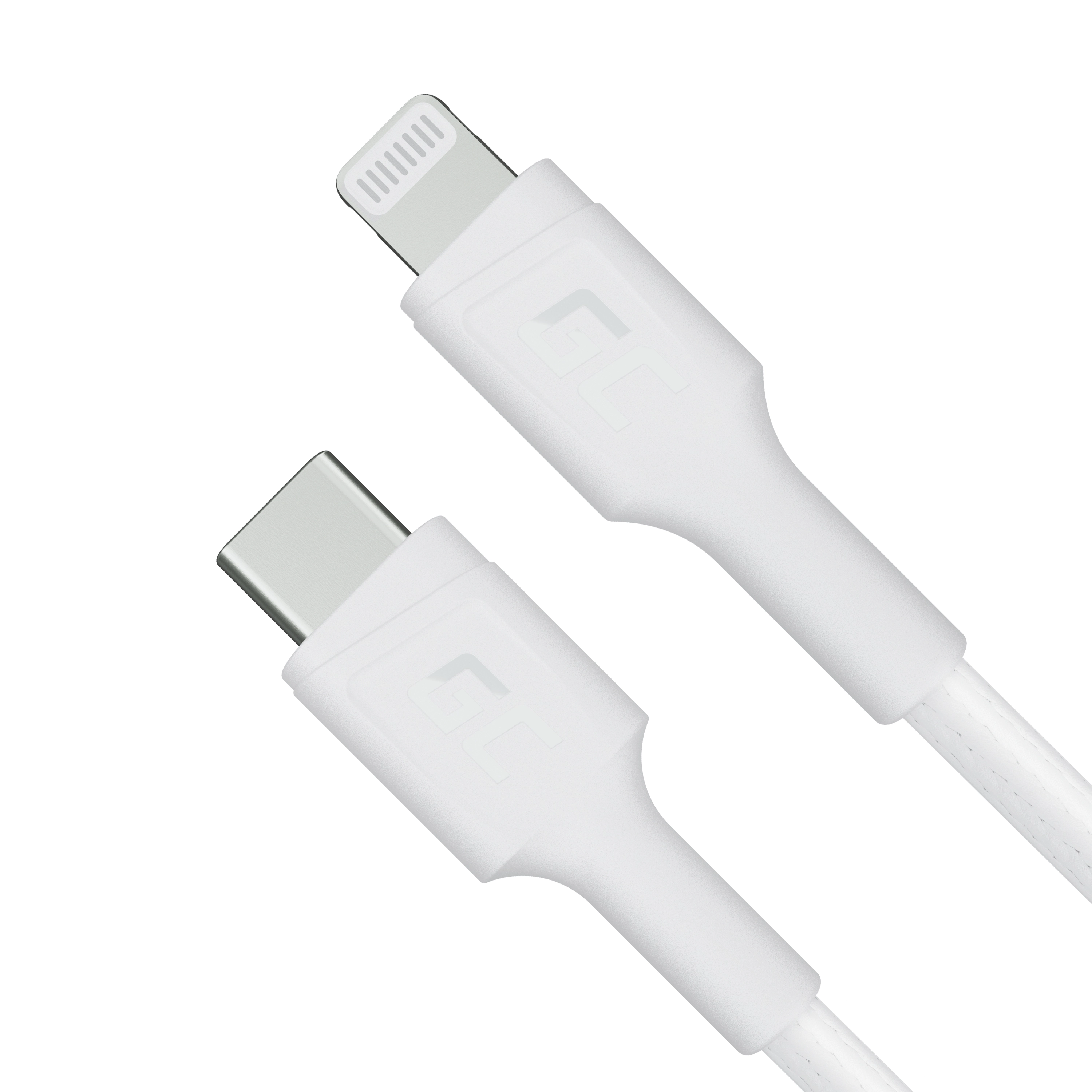 White USB-C - Lightning MFi 1m