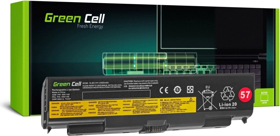 Green Cell for Lenovo ThinkPad T440P