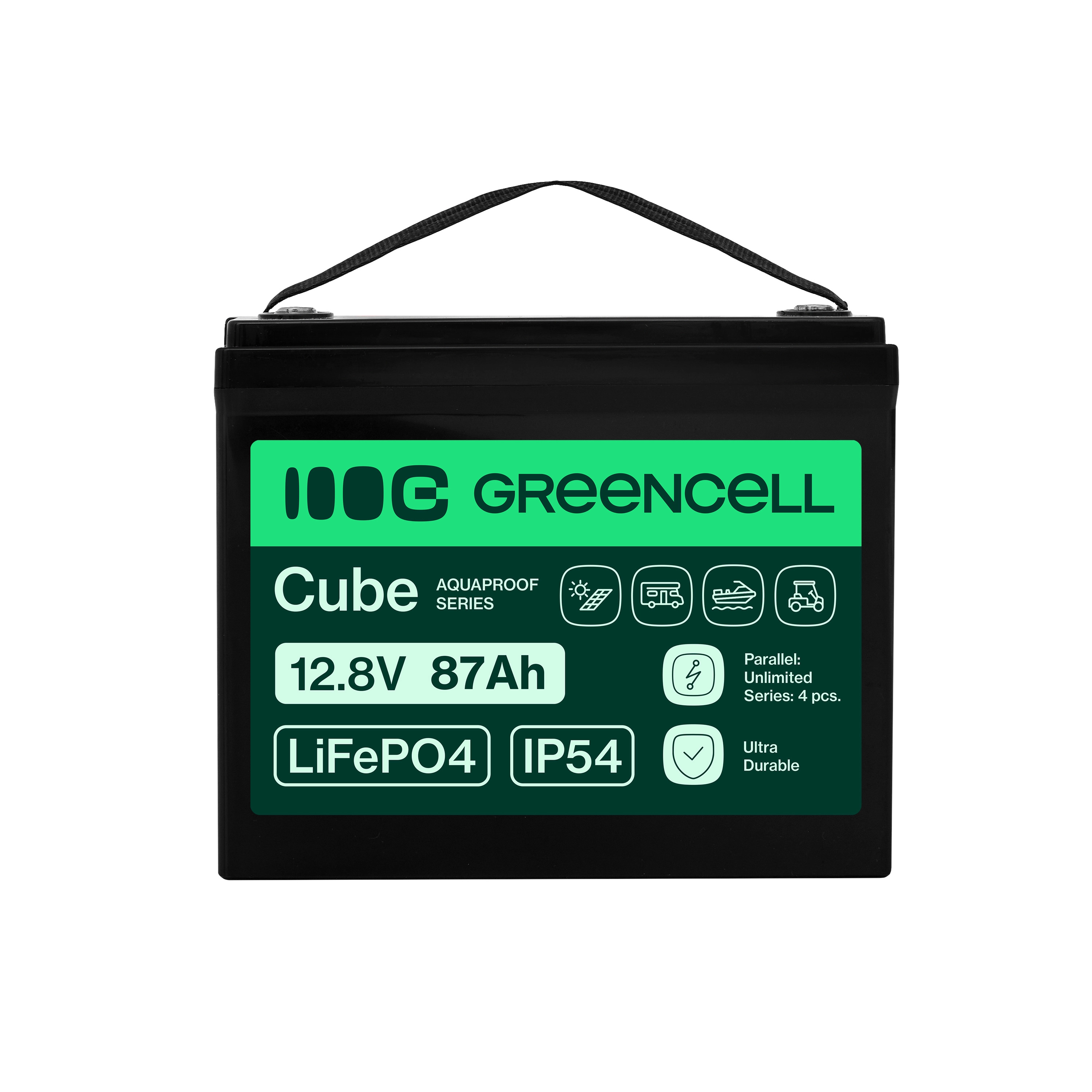 Greencell CUBE Akumulator LiFePO4 87Ah 12