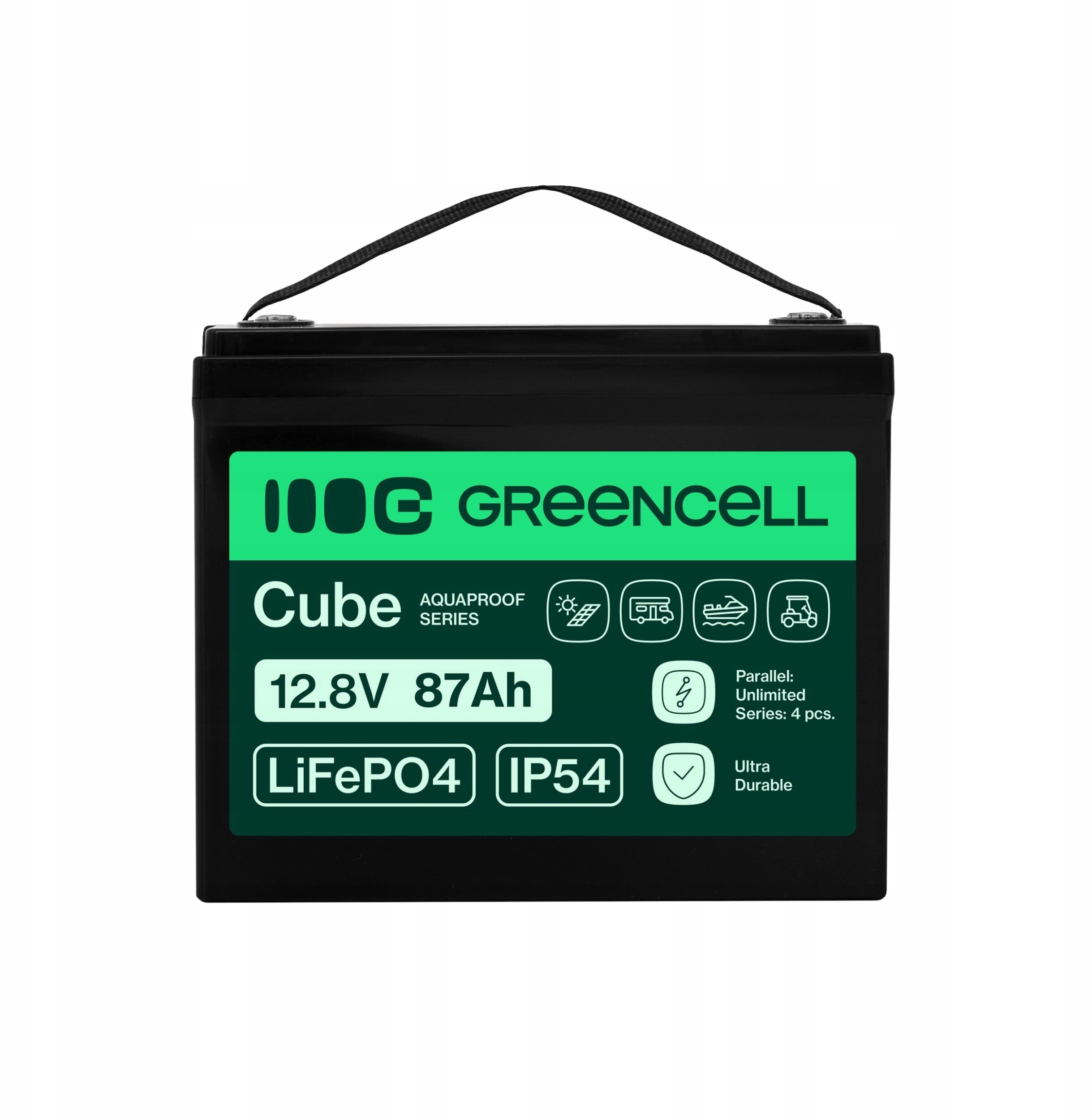 Greencell CUBE Akumulator LiFePO4 87Ah 12
