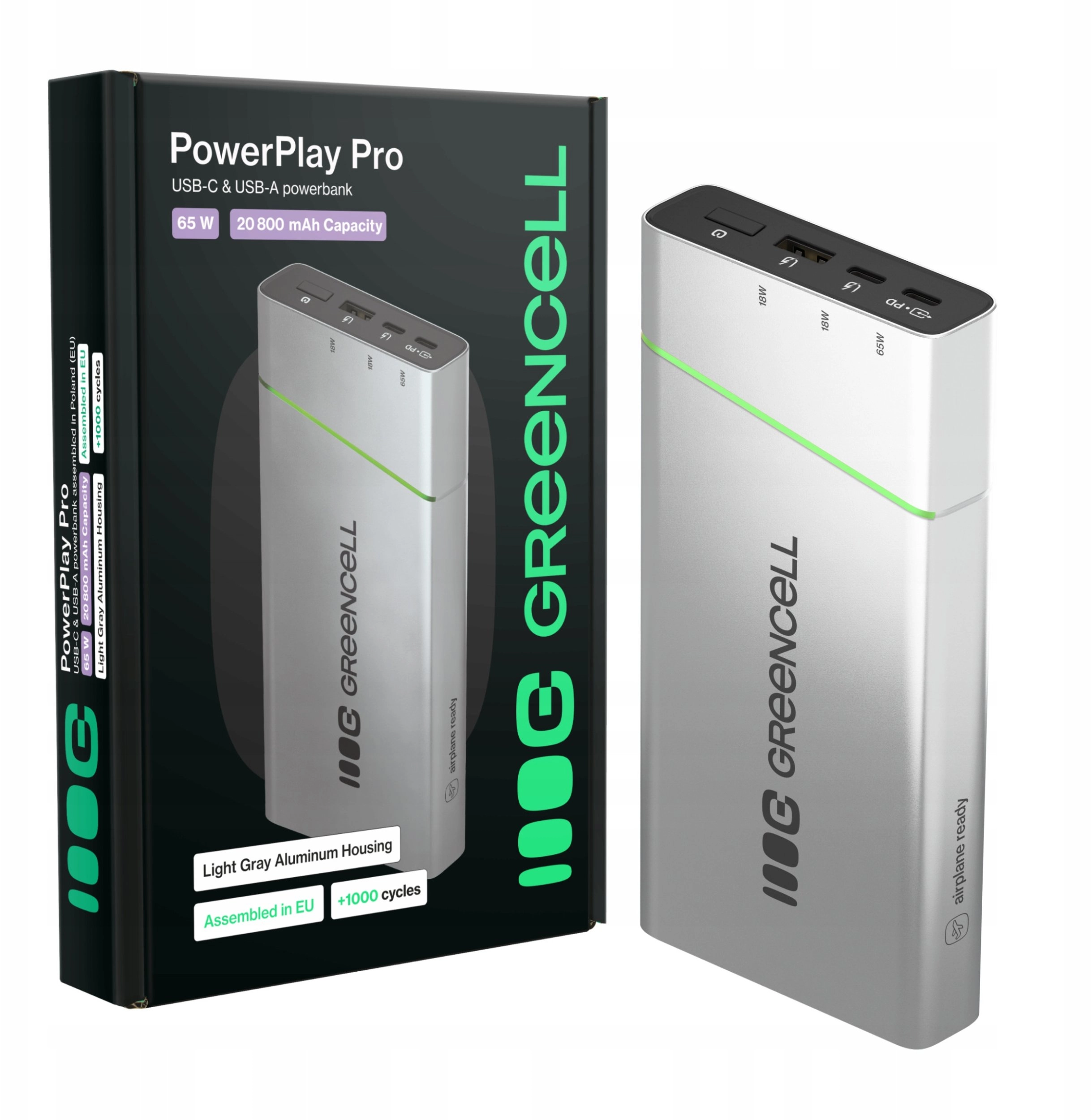 Powerbank Greencell PowerPlay Pro 20800mAh 65W