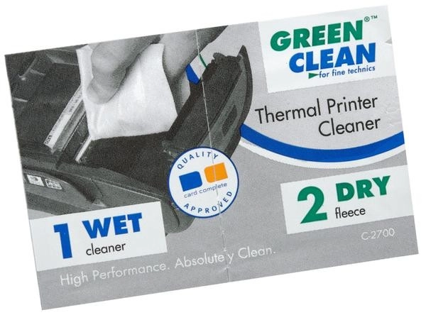 Green Clean termālo printeru tīrītājs C-2700