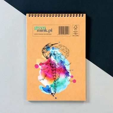 Greenmink Sketchbook 17x25cm 96k white 454800