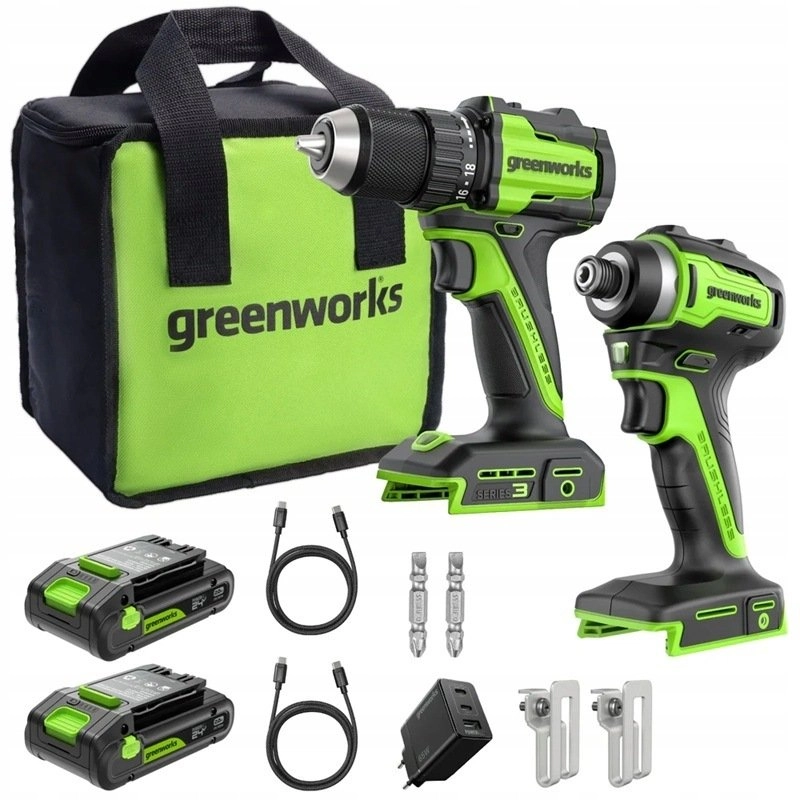 Greenworks 24V power tool set Greenworks