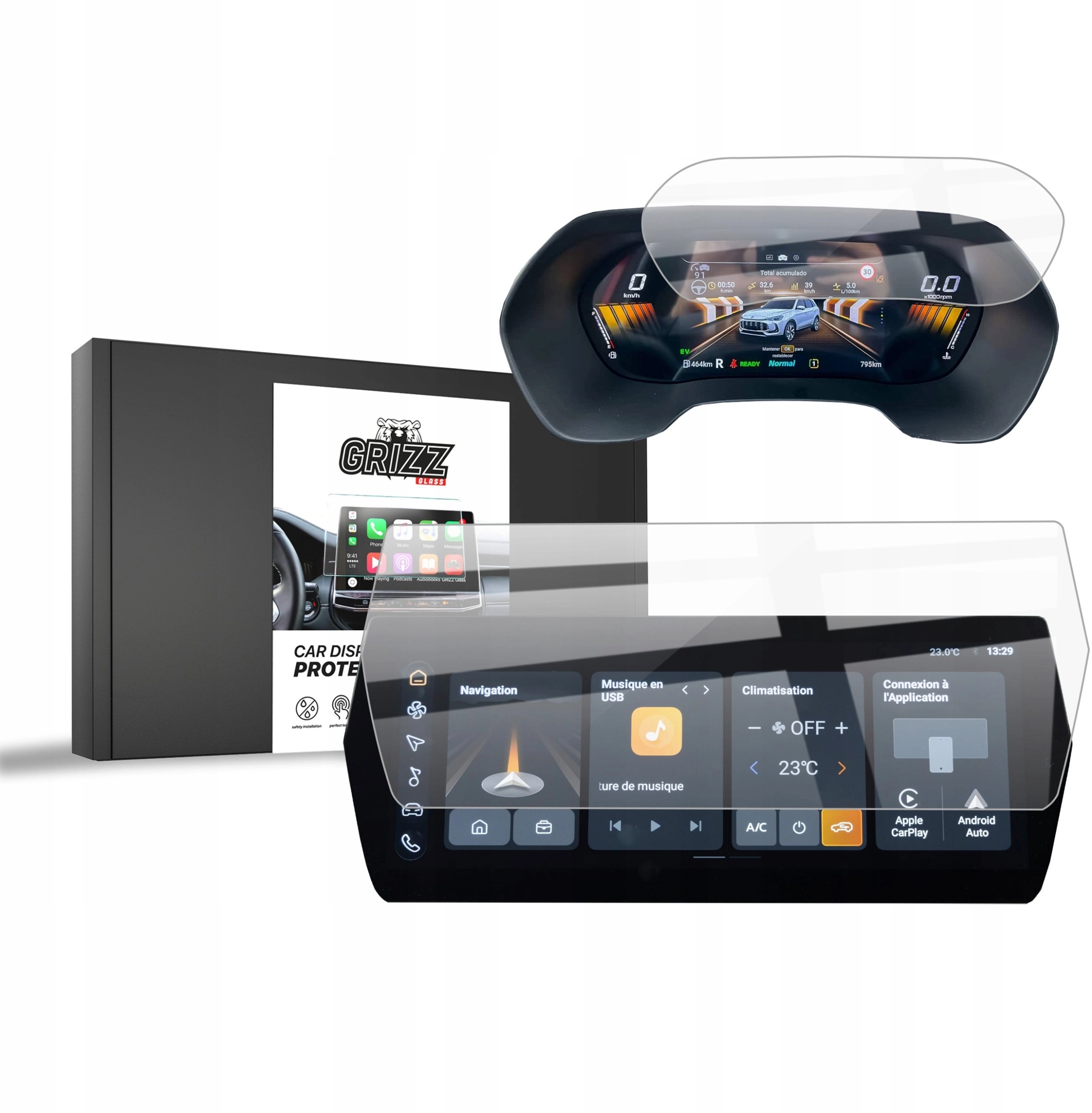 GrizzGlass navigation case GrizzGlass CarDisplay Protection