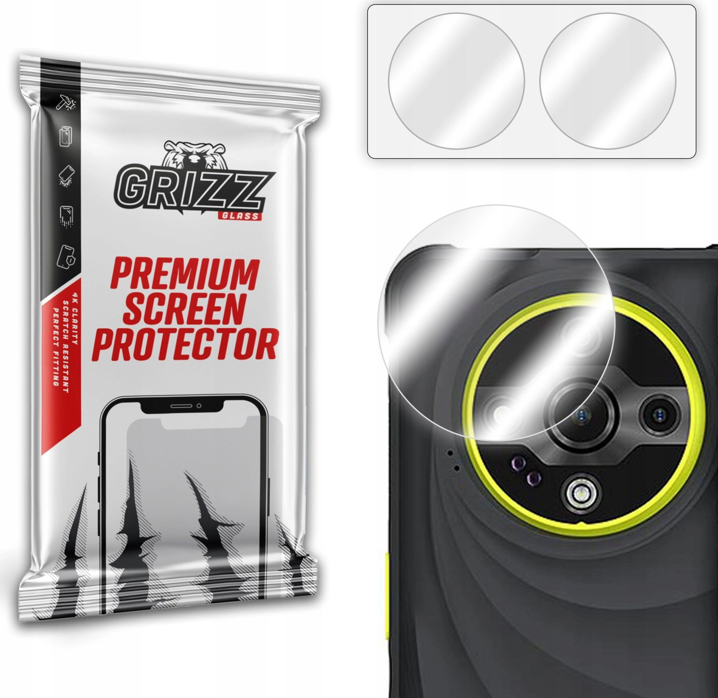 GrizzGlass HybridGlass Camera Glass for Ulefone