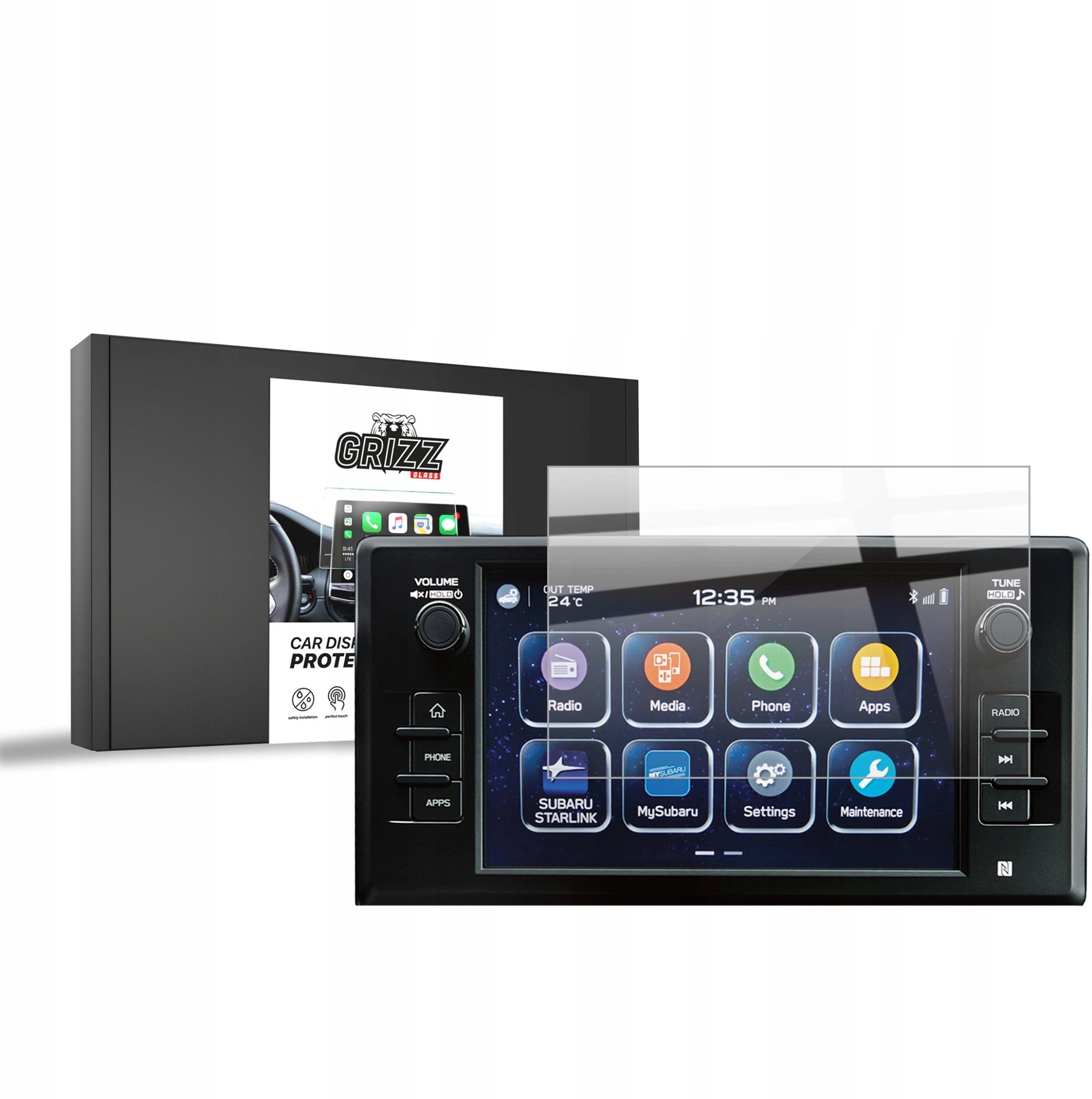 GrizzGlass navigation case GrizzGlass CarDisplay Protection
