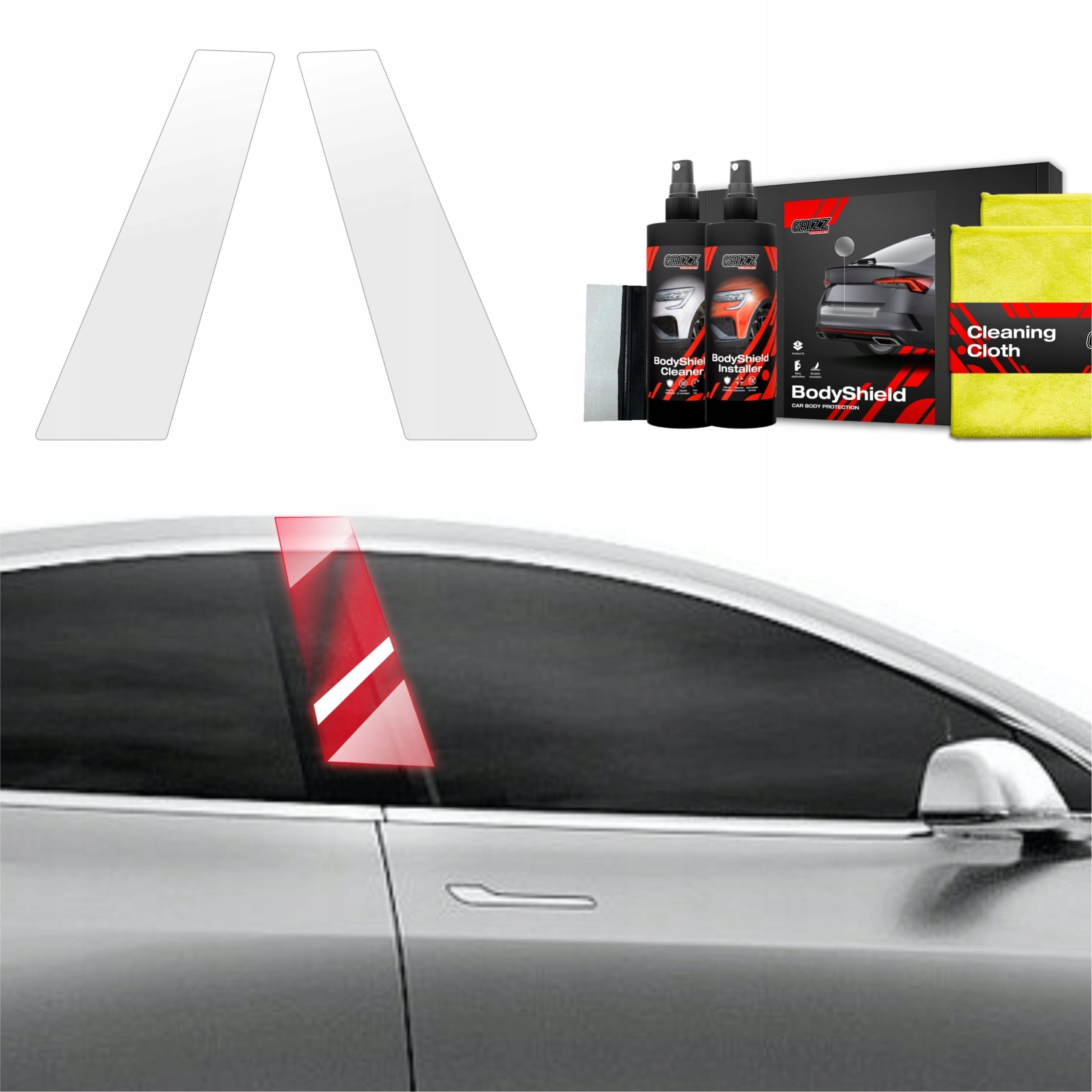 GrizzGlass GrizzGlass BodyShield pillar protection foil