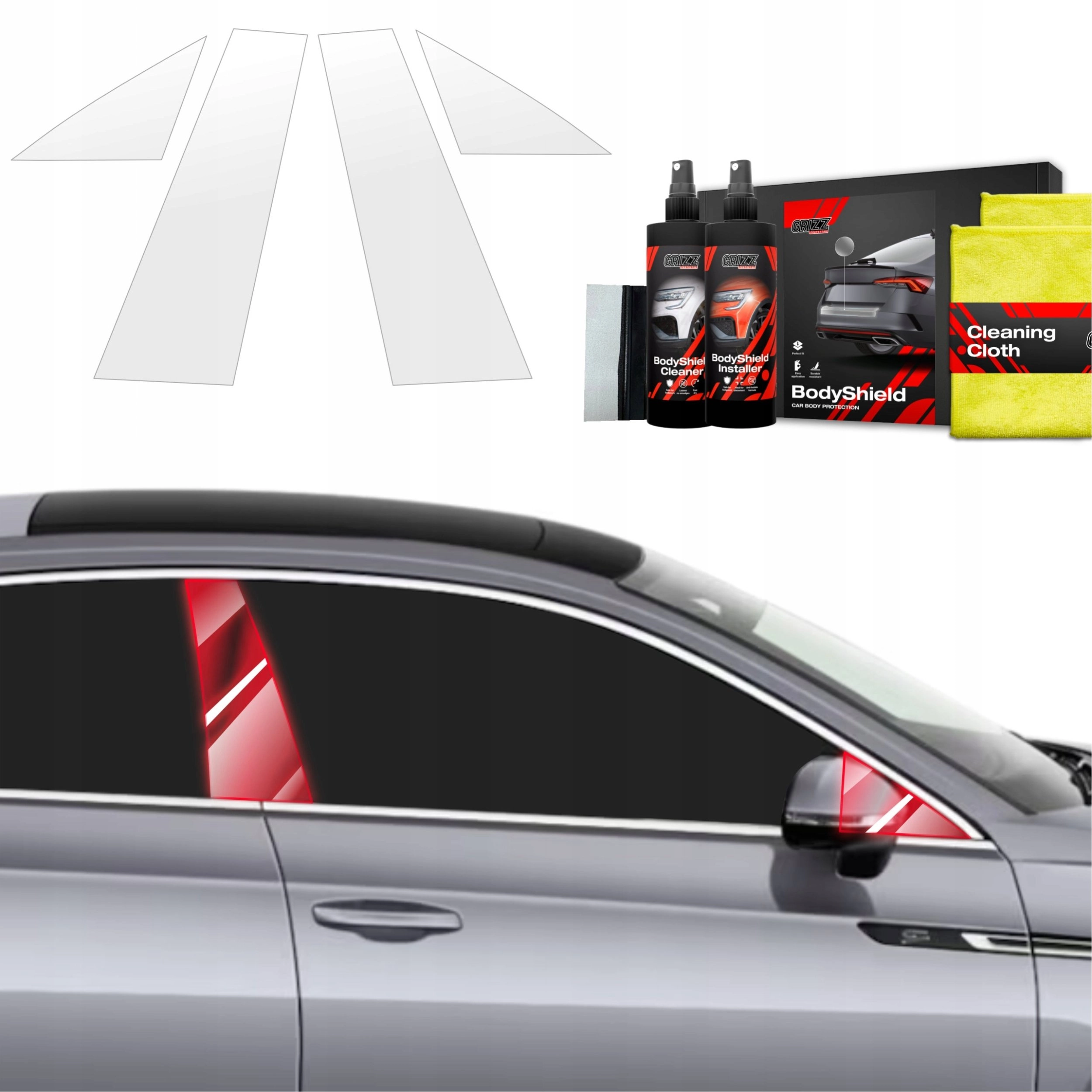 GrizzGlass GrizzGlass BodyShield pillar protection foil