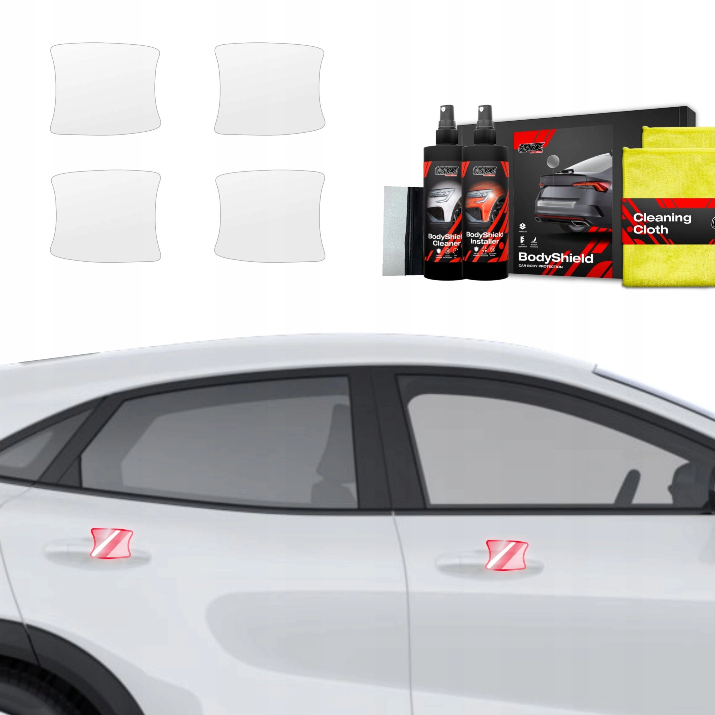 GrizzGlass Protective foil for door handles