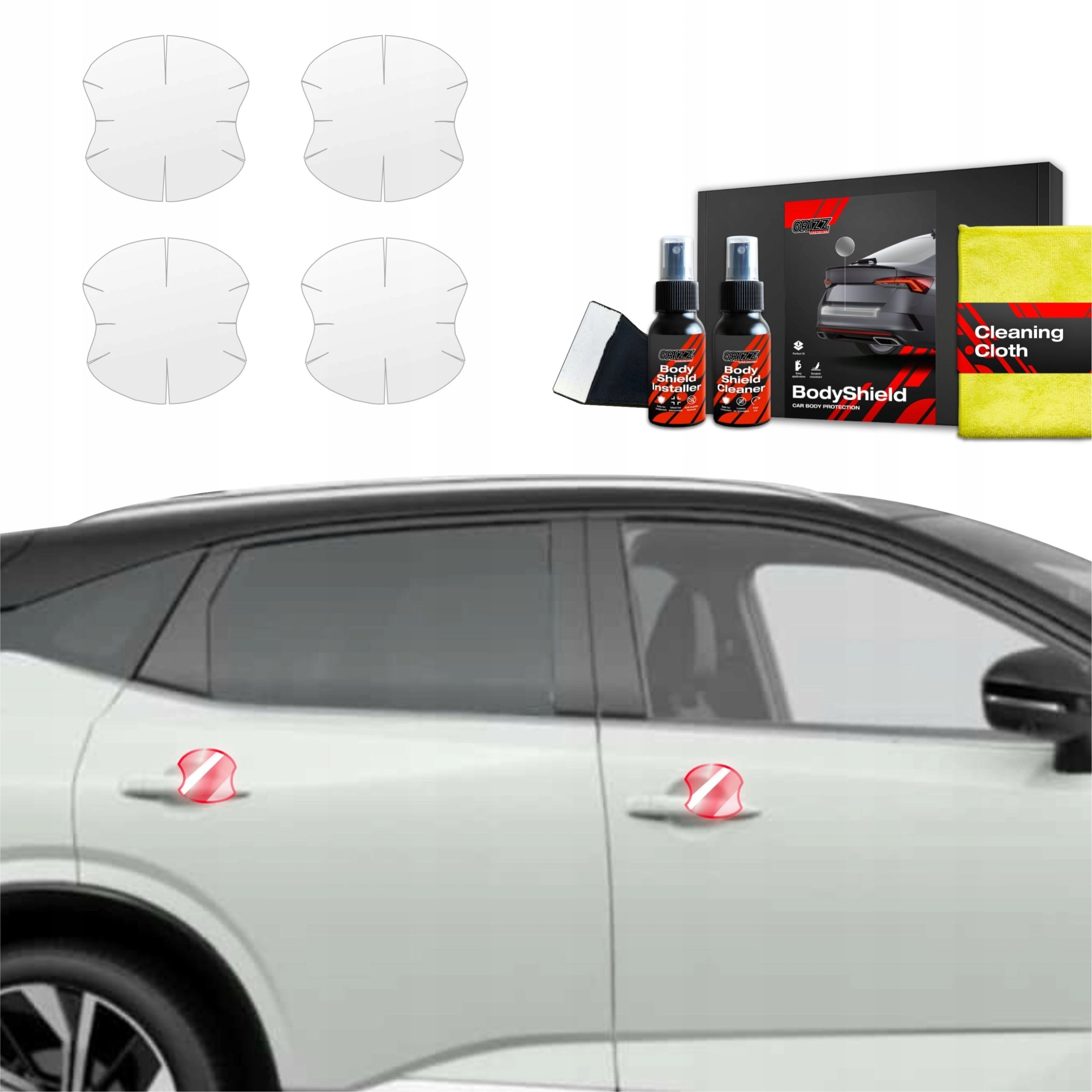 GrizzGlass Protective foil for door handles