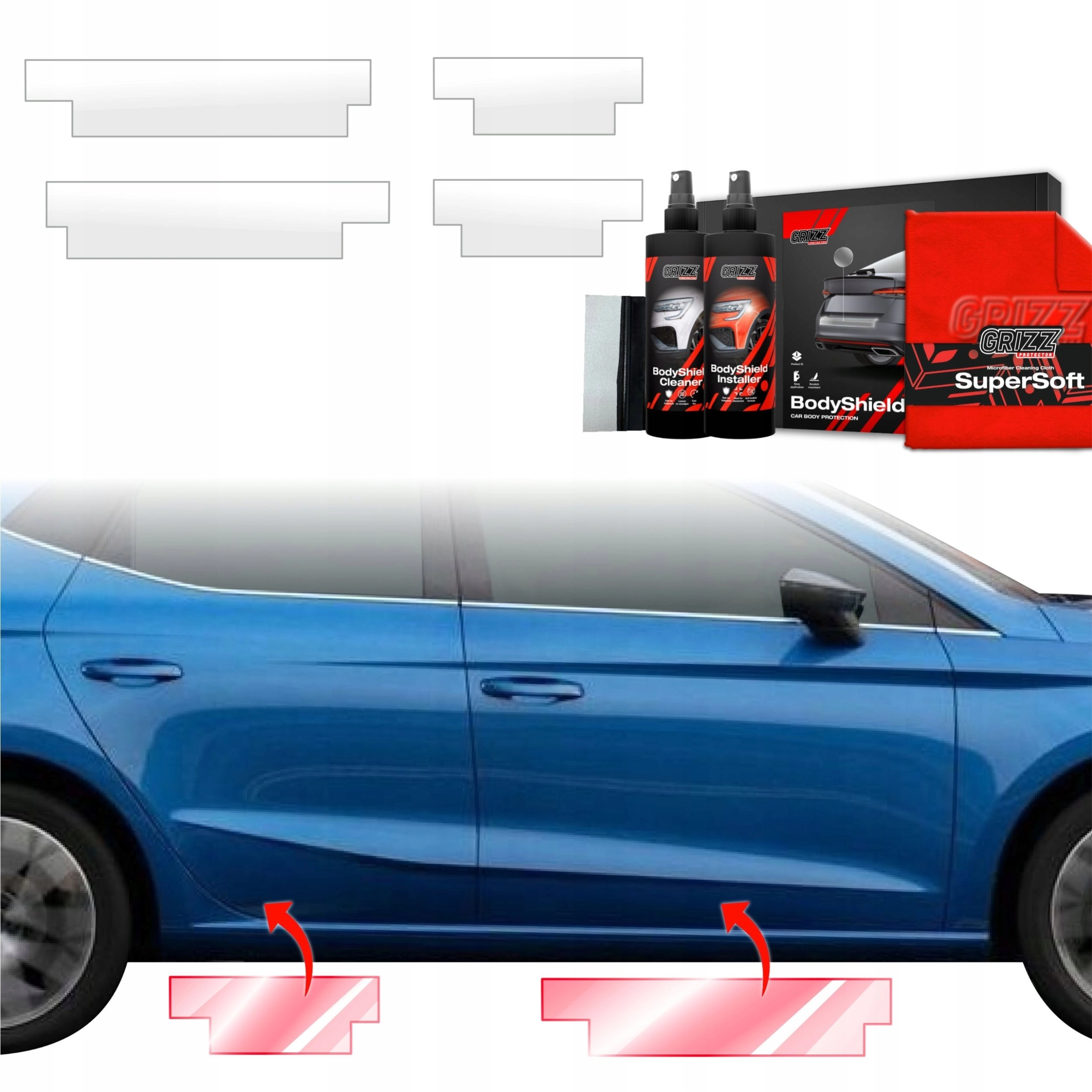 GrizzGlass Protective foil for door sills
