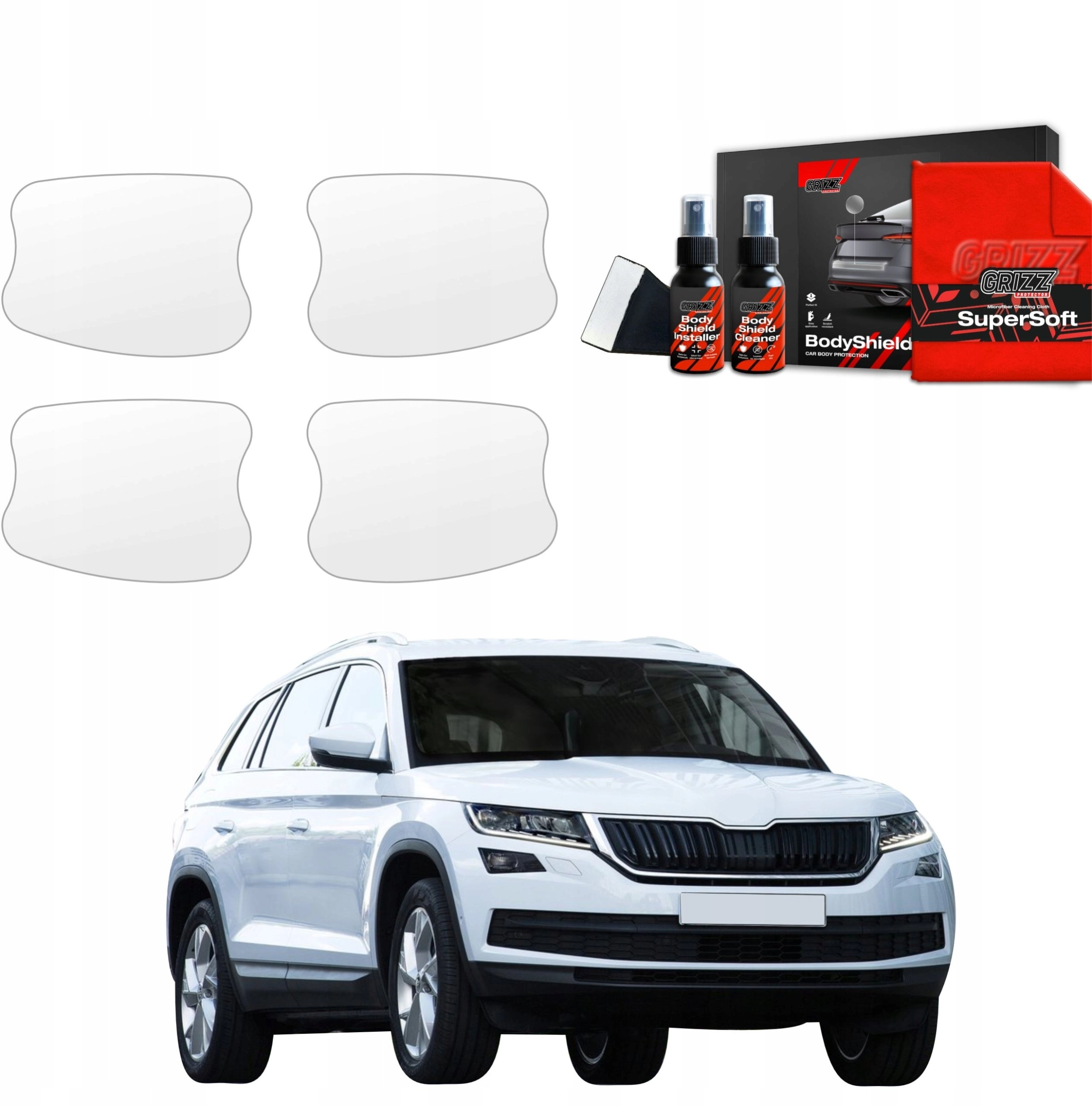 GrizzGlass Protective foil for door handles