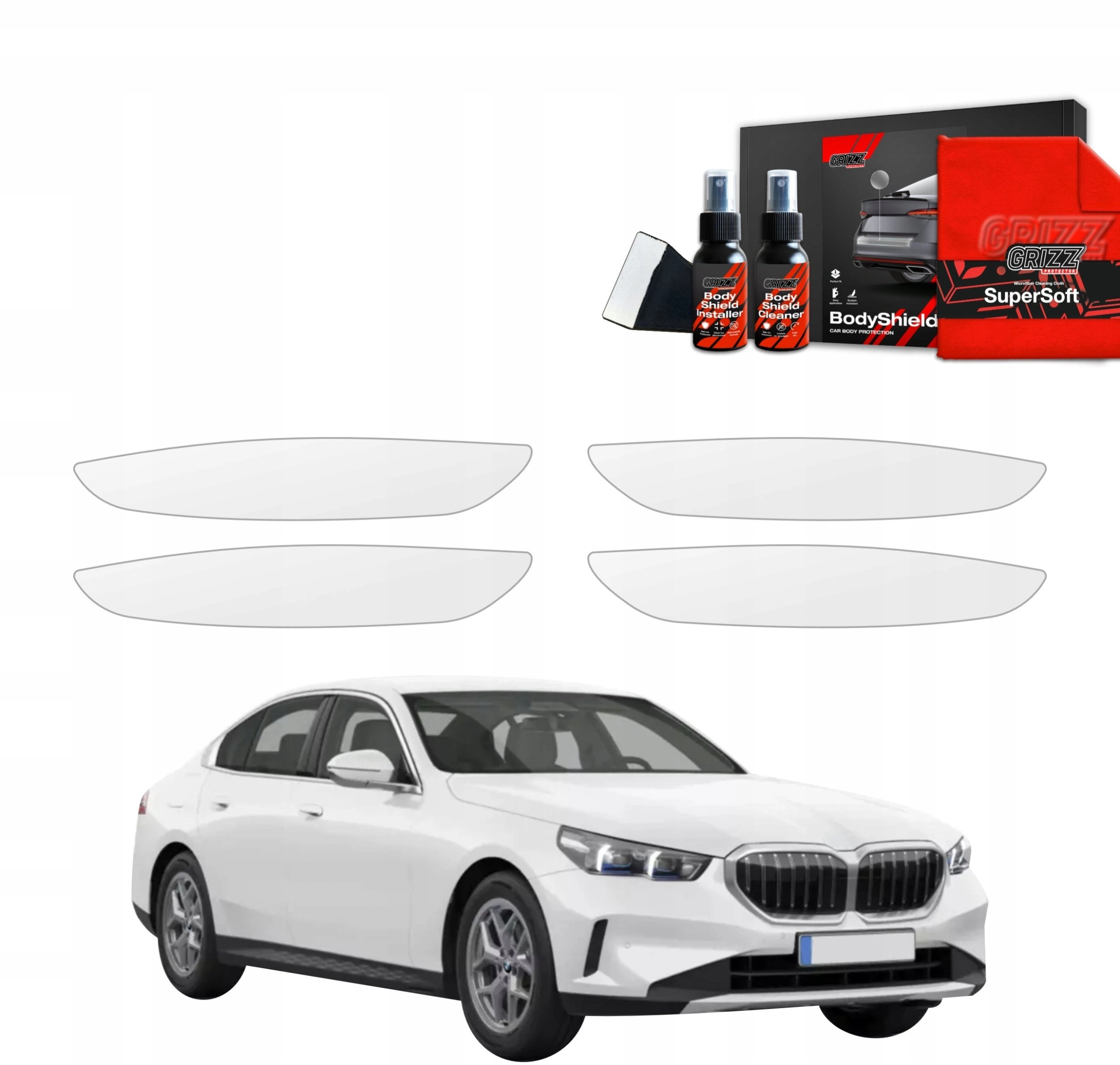 GrizzGlass Protective foil for door handles