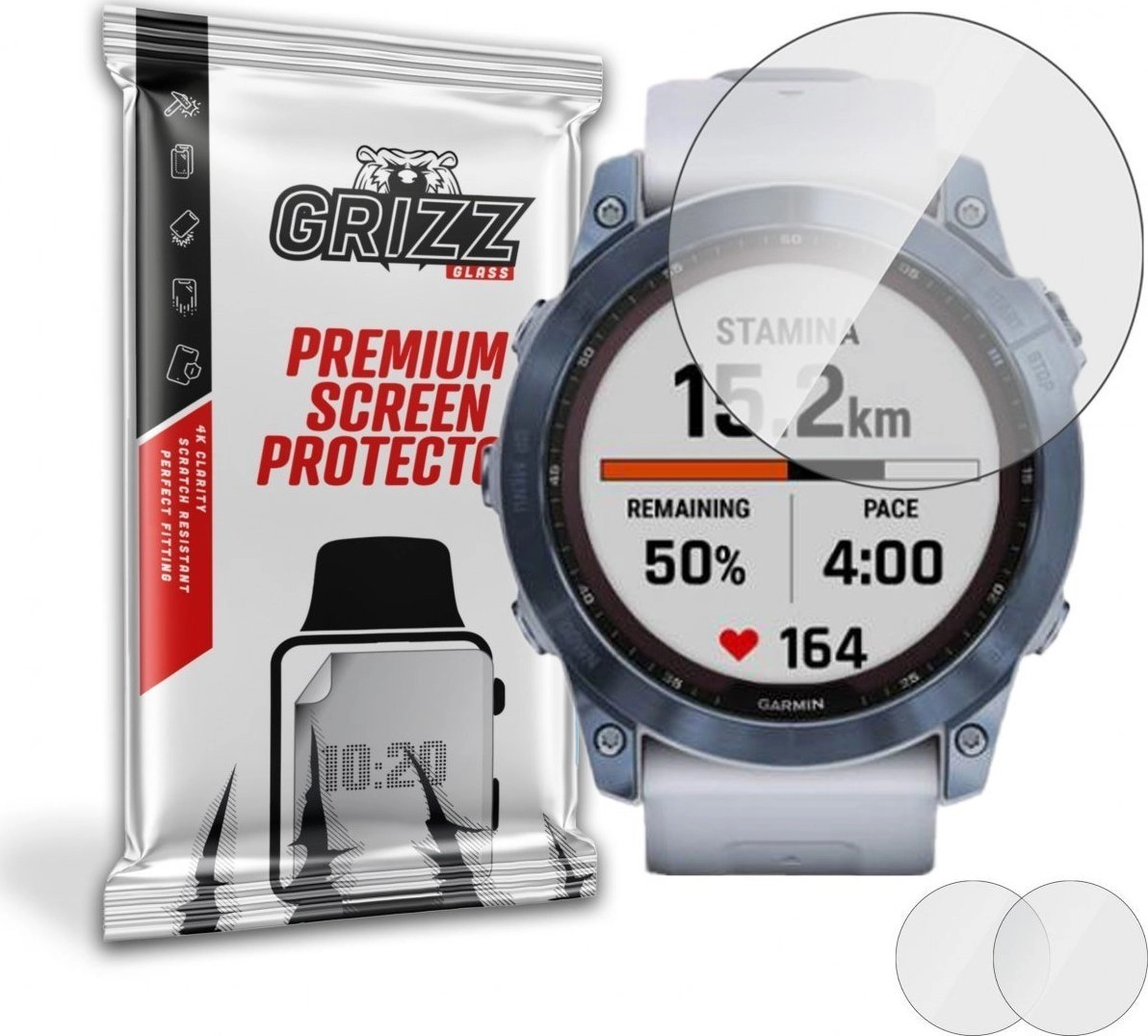 GrizzGlass Szkło hybrydowe Grizz Garmin Fenix