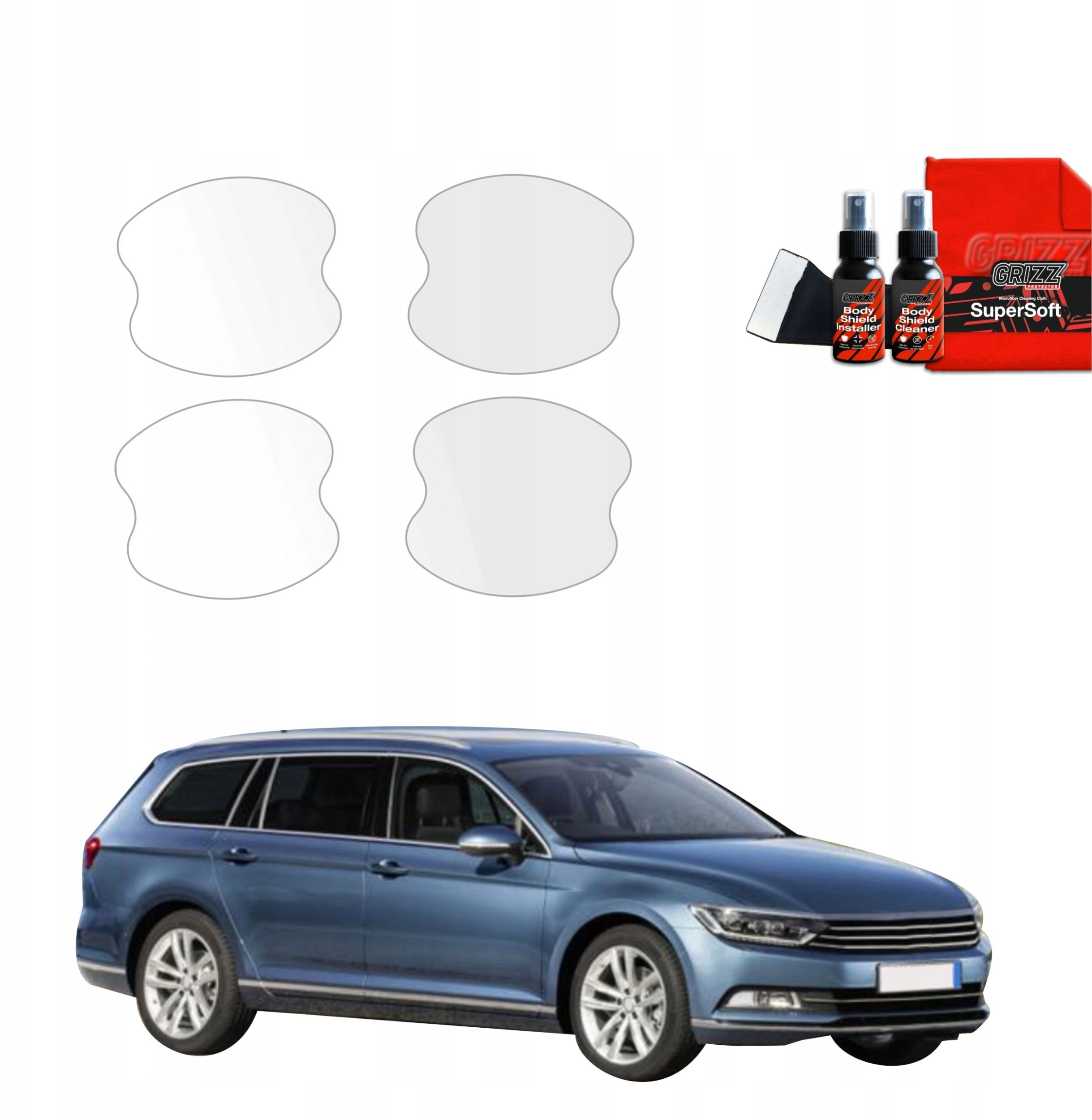 GrizzGlass Protective foil for door handles