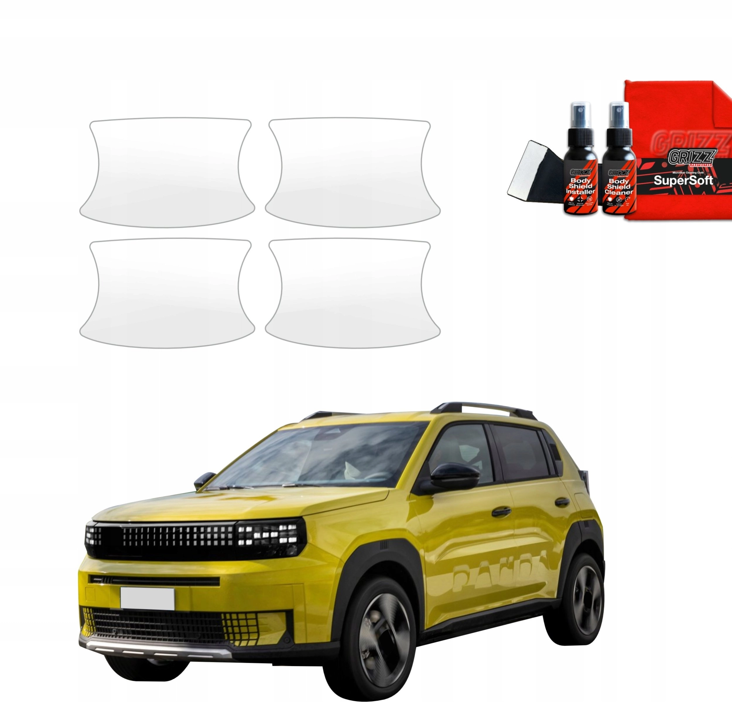 GrizzGlass Protective foil for door handles