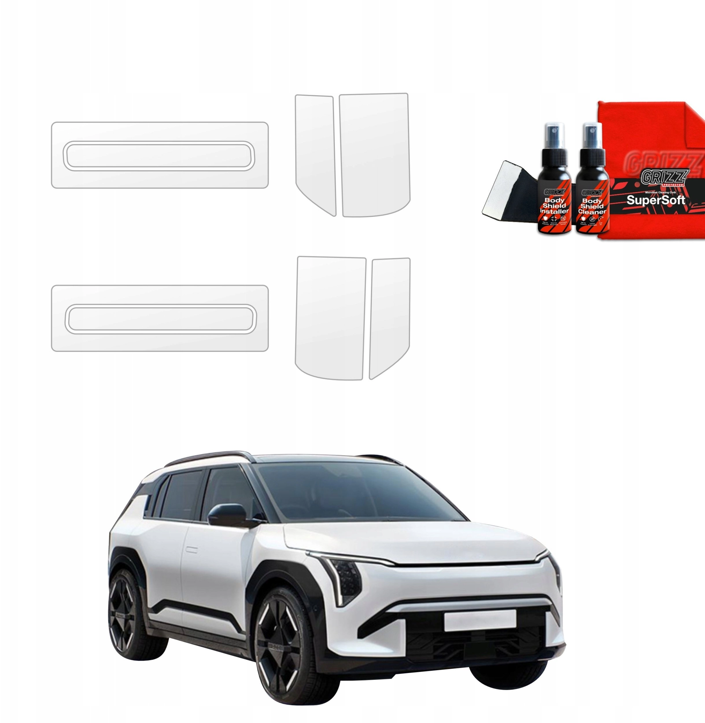 GrizzGlass Protective foil for door handles