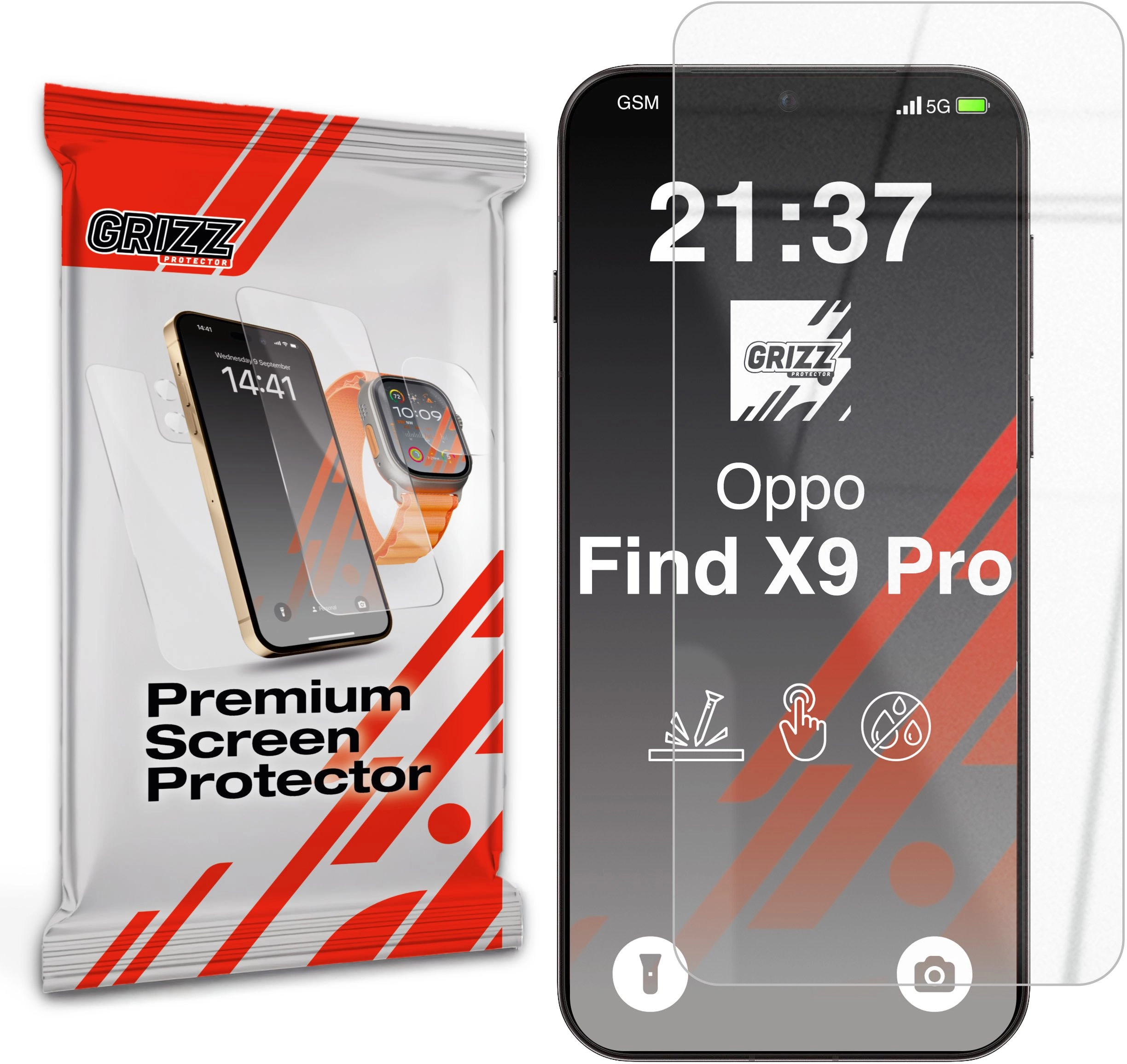 Szkło hybrydowe GrizzGlass HybridGlass do Oppo