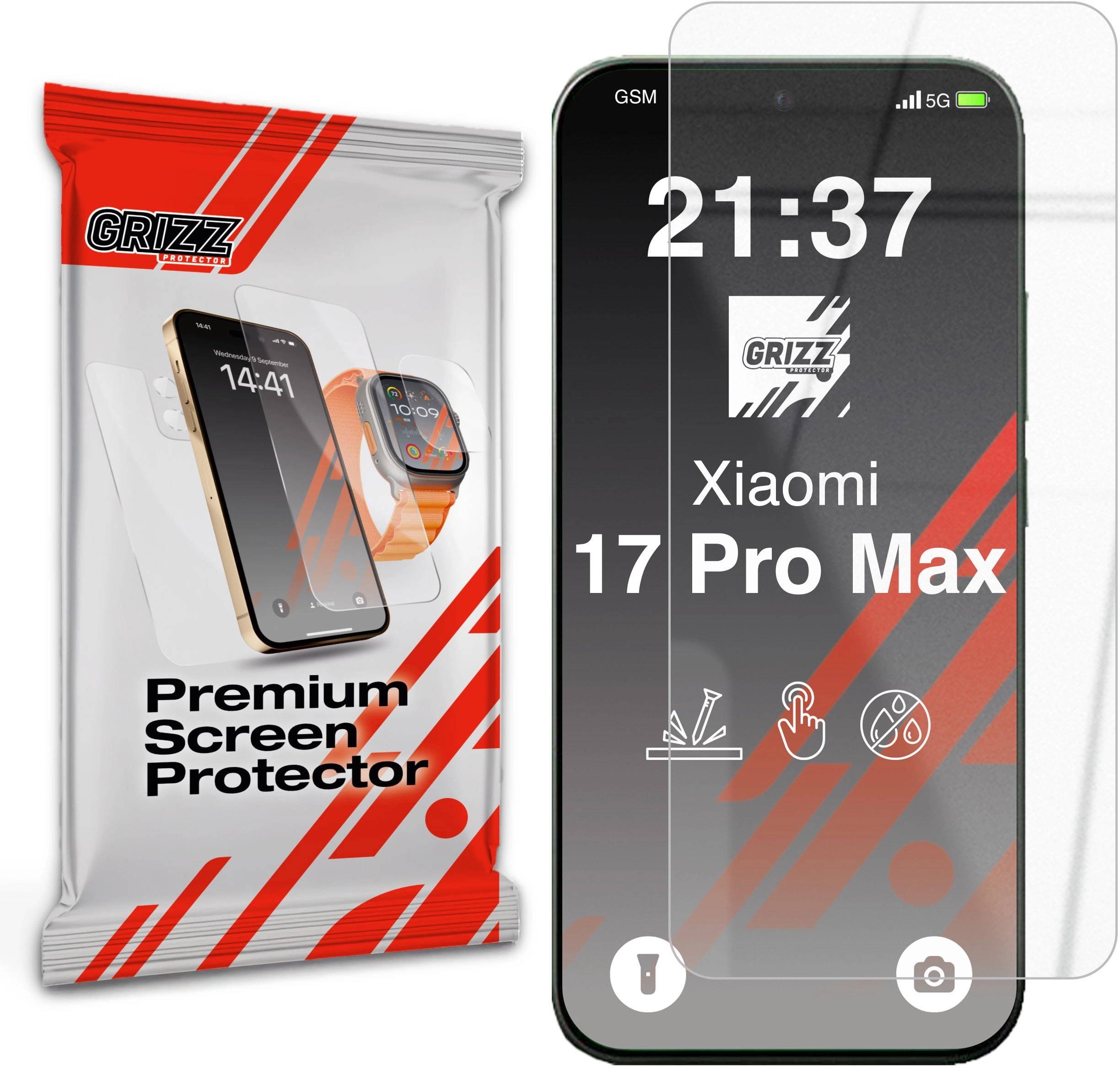 Szkło hybrydowe GrizzGlass HybridGlass do Xiaomi