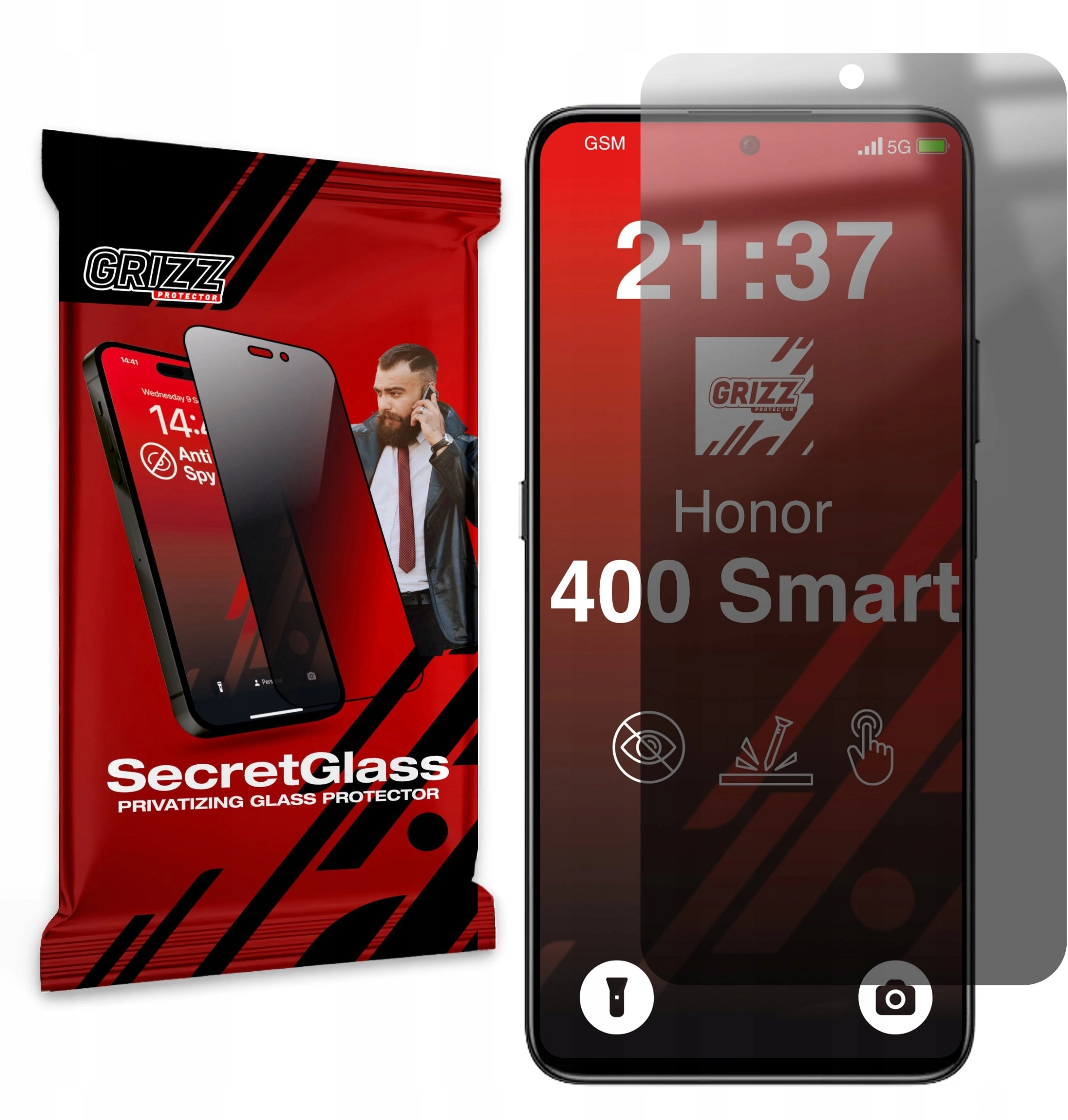Matowe szkło prywatyzujące GrizzGlass SecretGlass do