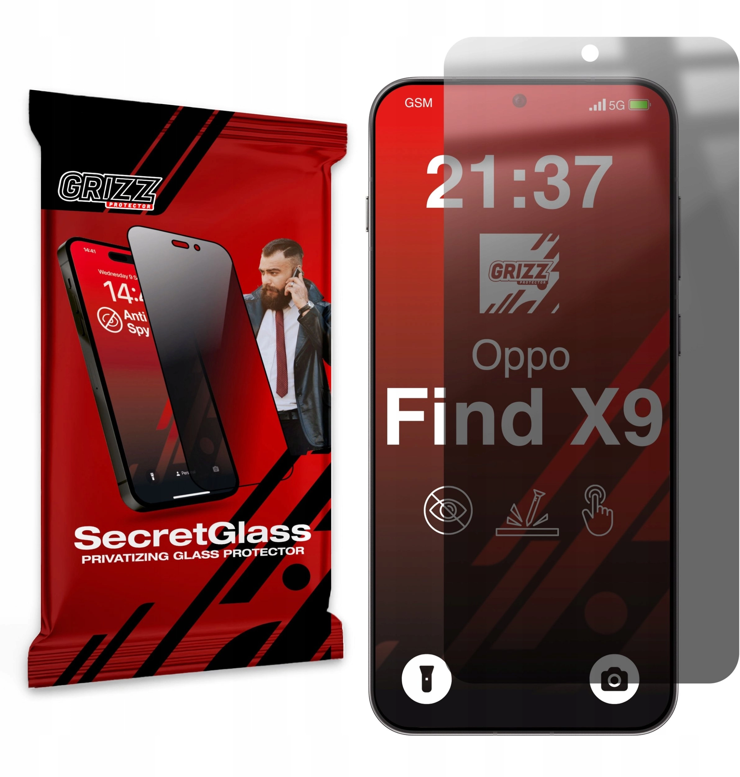 Matowe szkło prywatyzujące GrizzGlass SecretGlass do