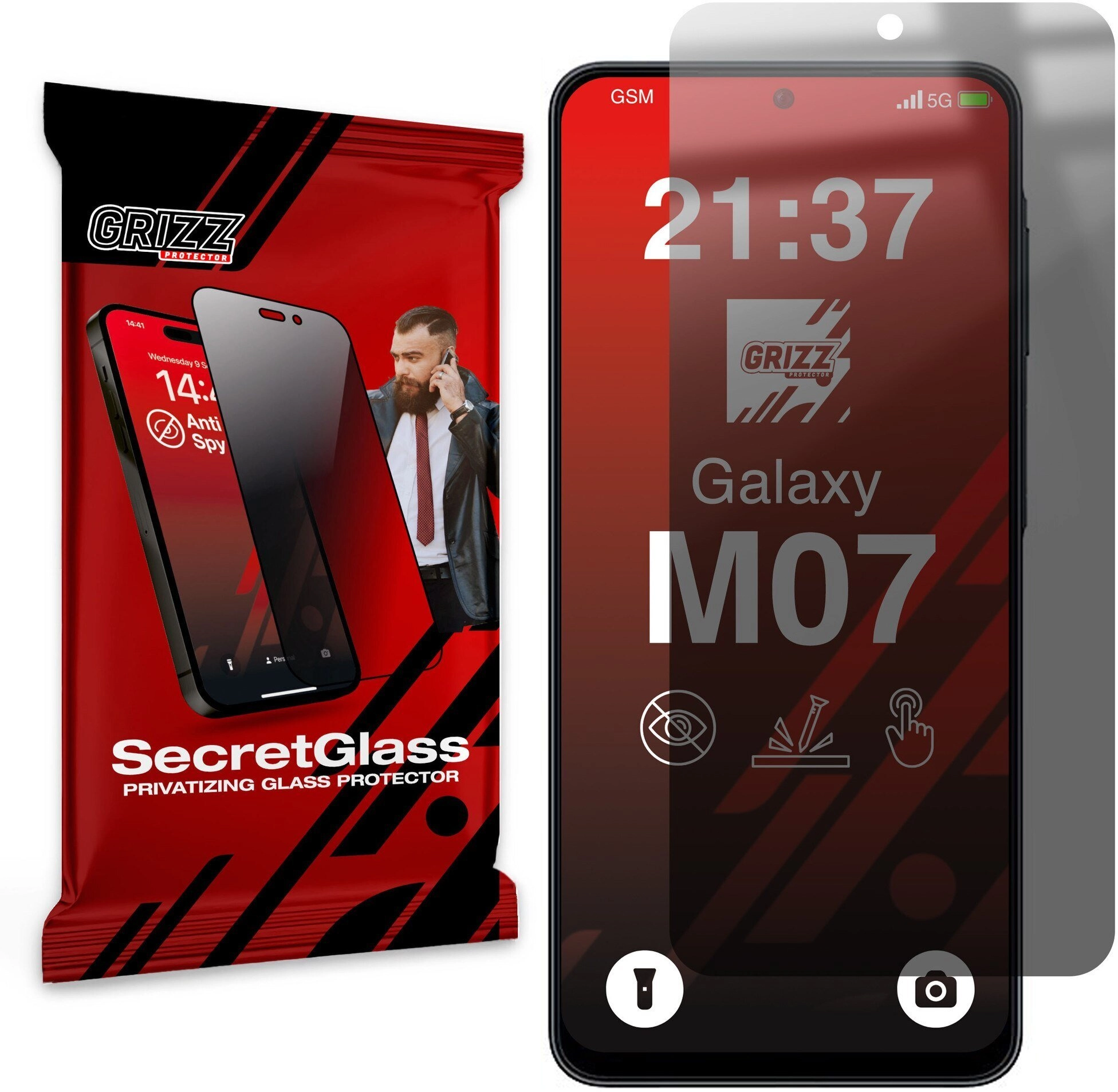 Matowe szkło prywatyzujące GrizzGlass SecretGlass do