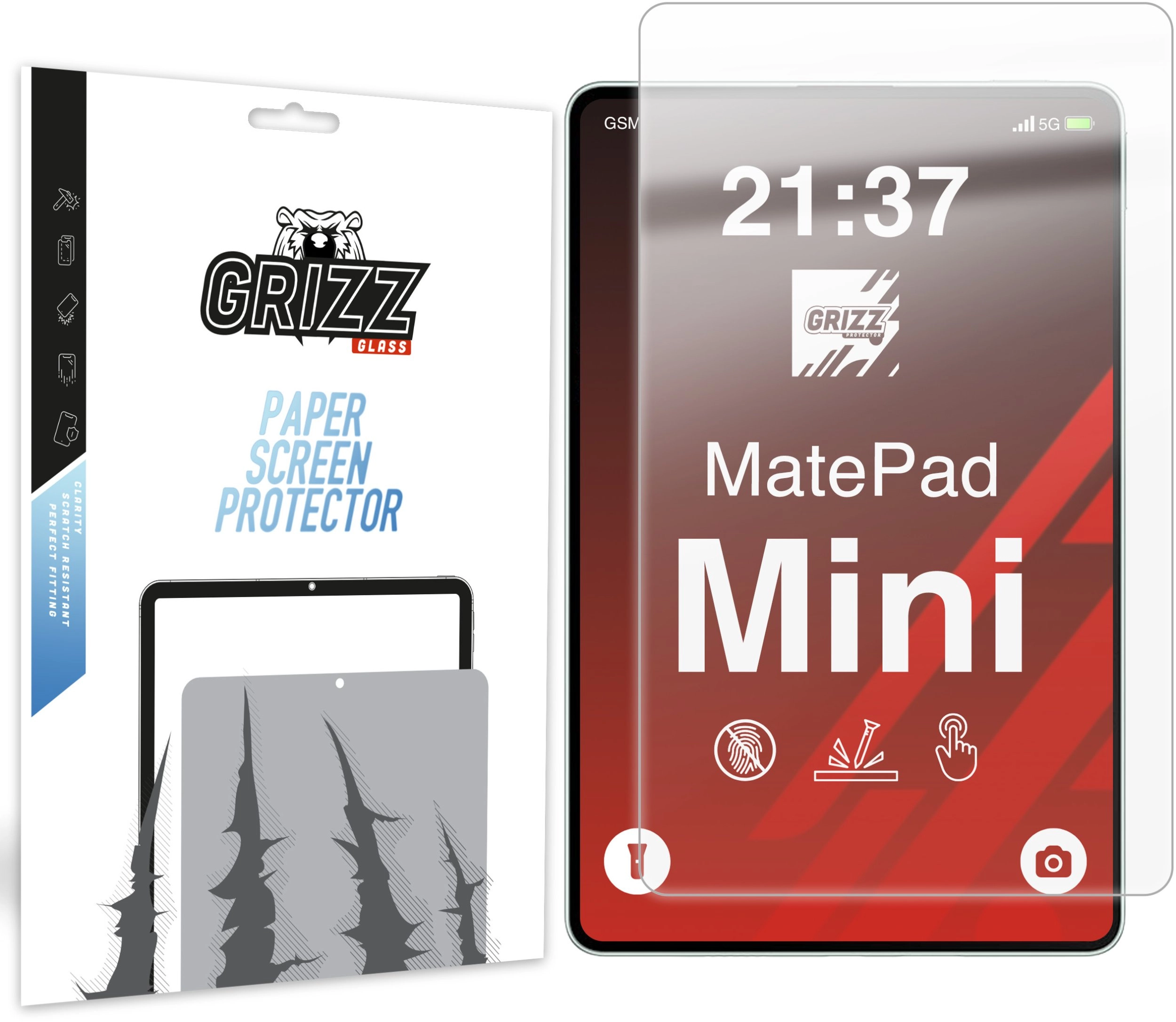 GrizzGlass PaperScreen Foil of Huawei MatePad