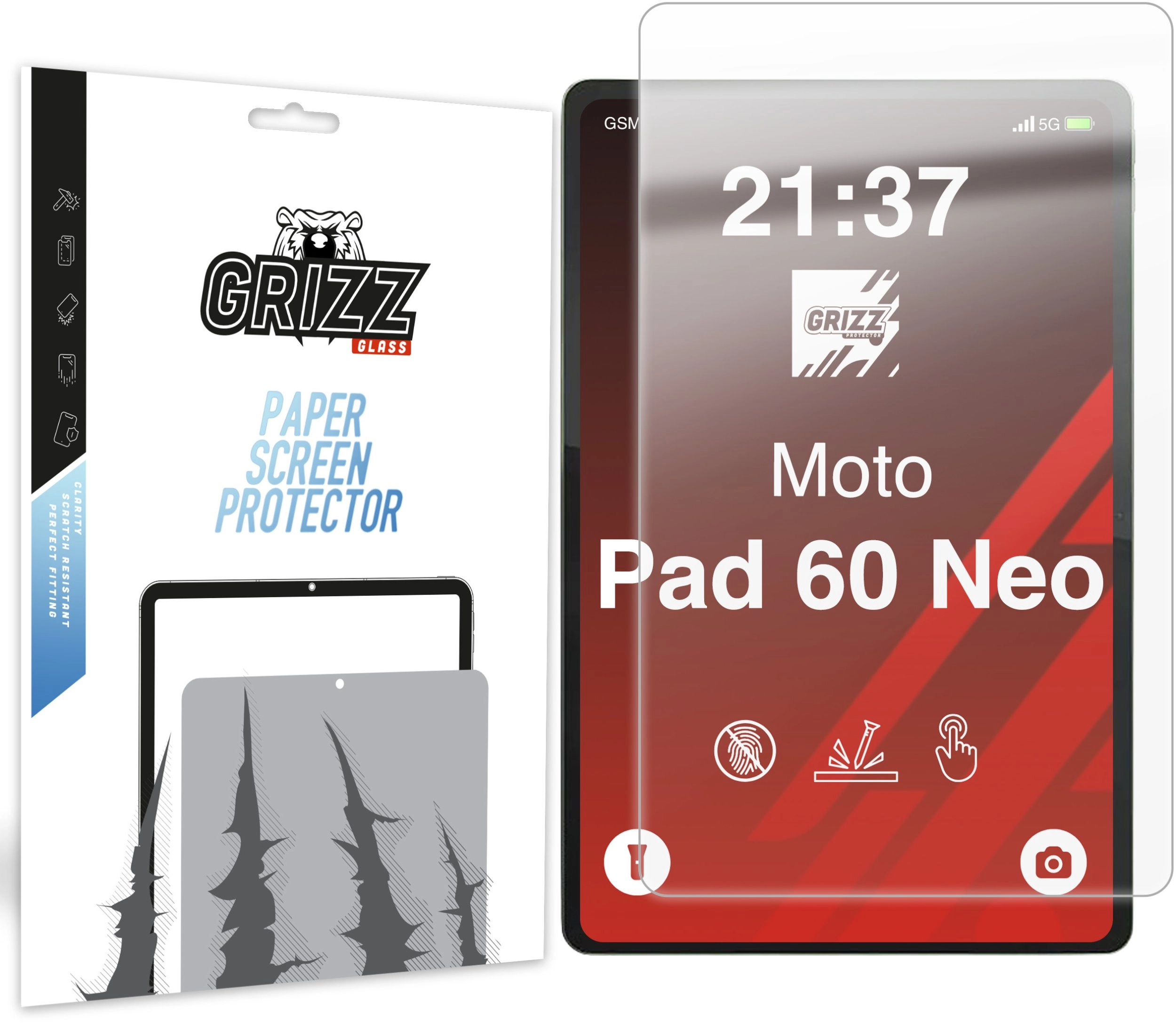 GrizzGlass PaperScreen matte foil for Motorola
