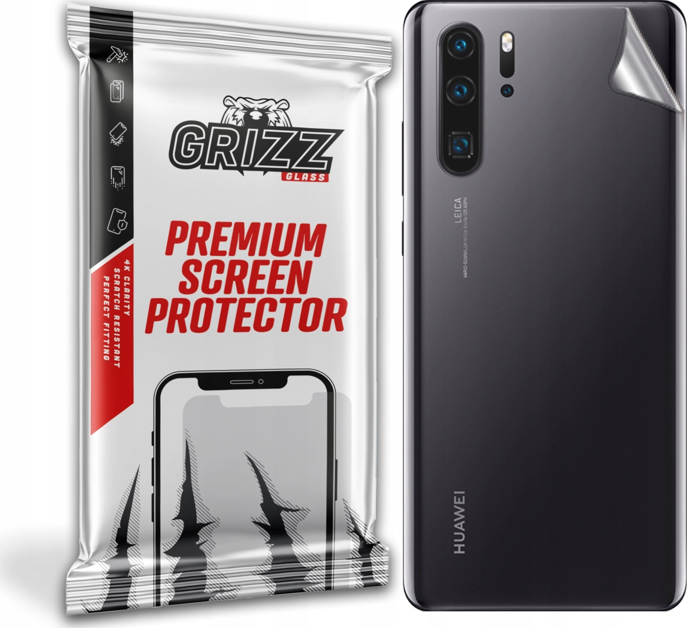 GrizzGlass Back film Grizz Huawei P30
