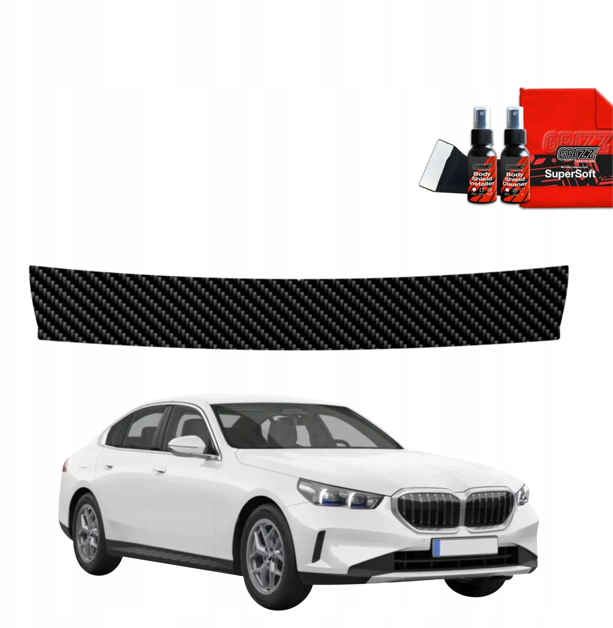 GrizzGlass GrizzGlass BodyShield carbon trunk sill