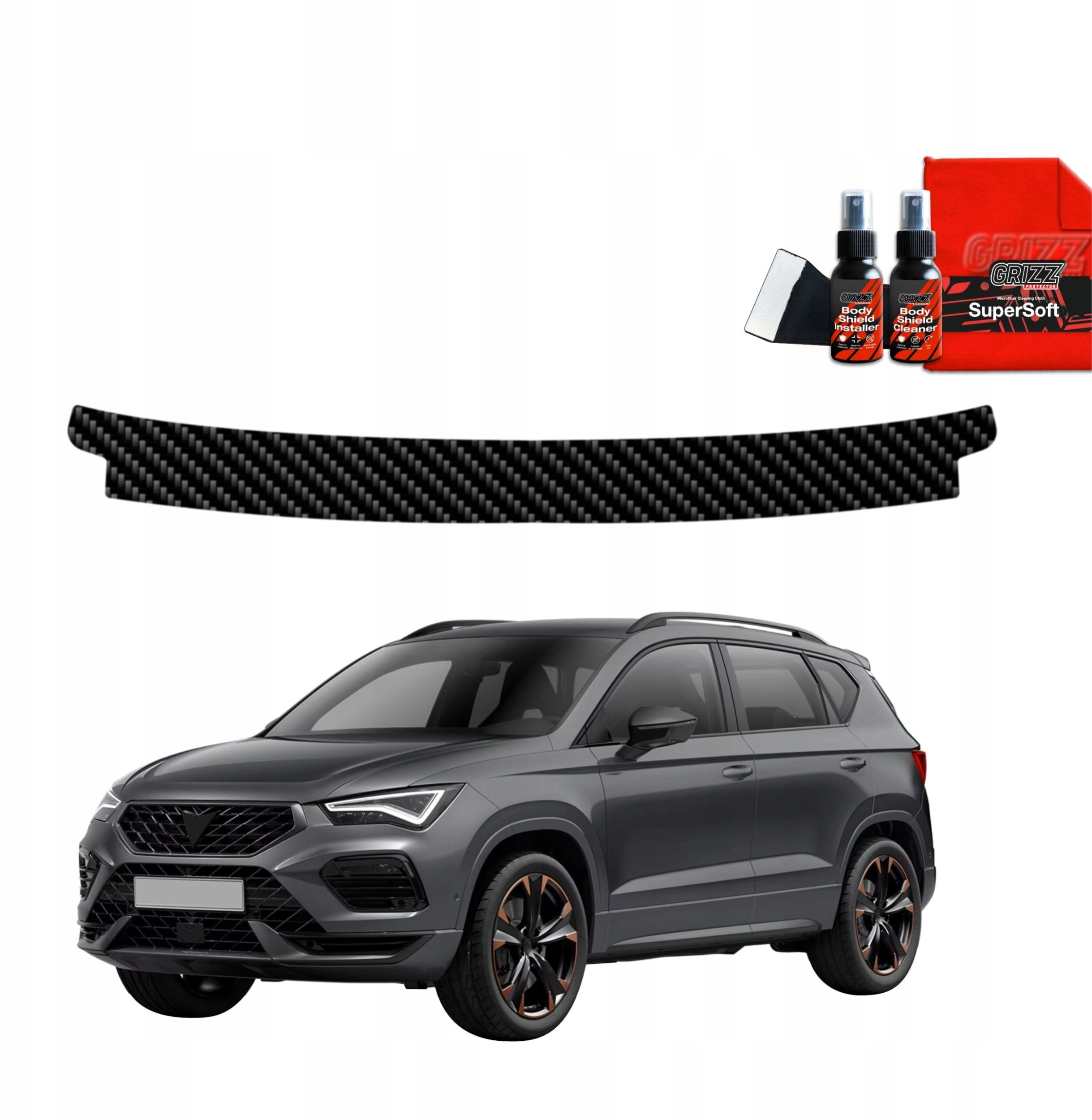 GrizzGlass Carbon foil for trunk sill