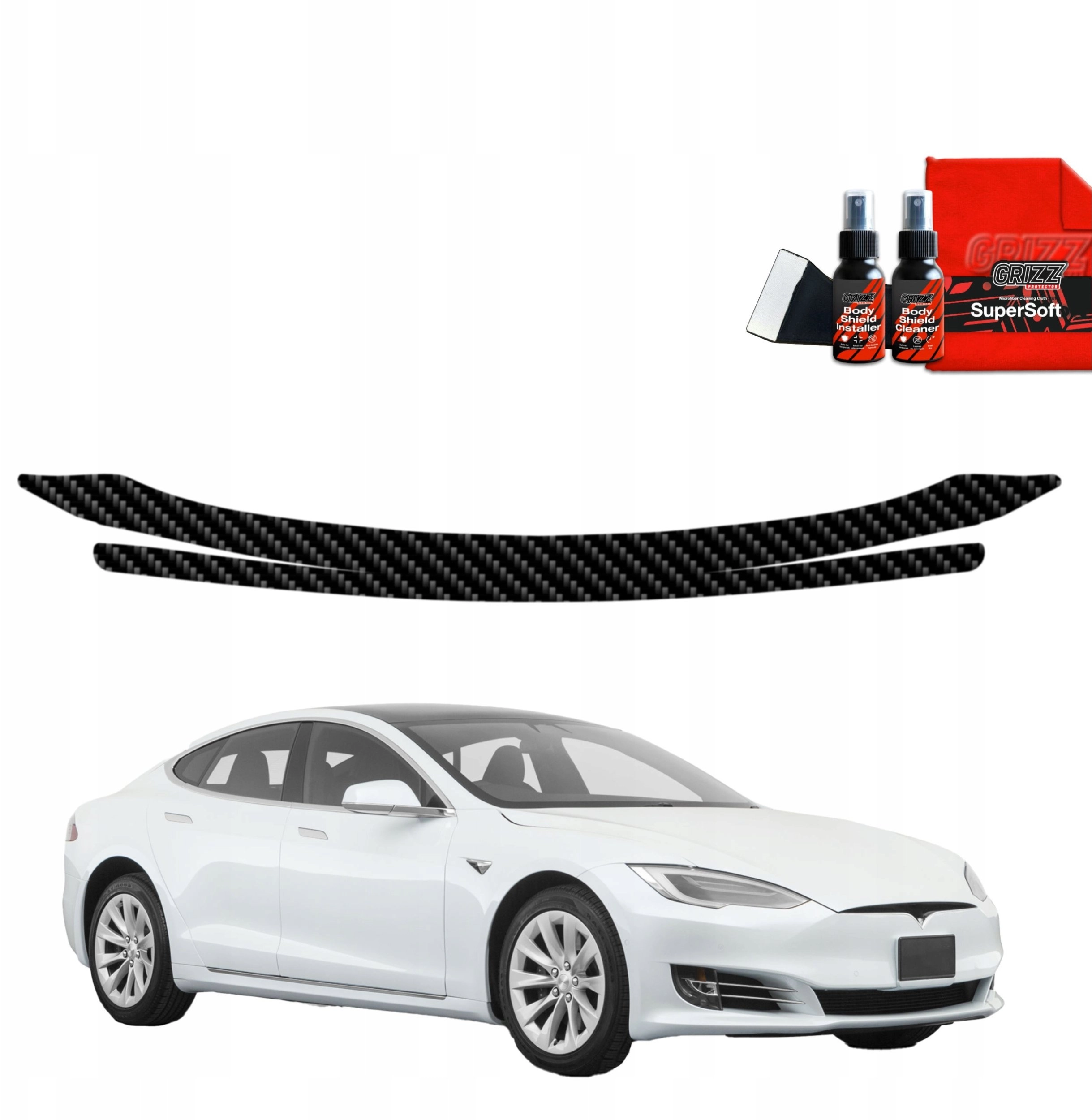 GrizzGlass GrizzGlass BodyShield carbon trunk sill