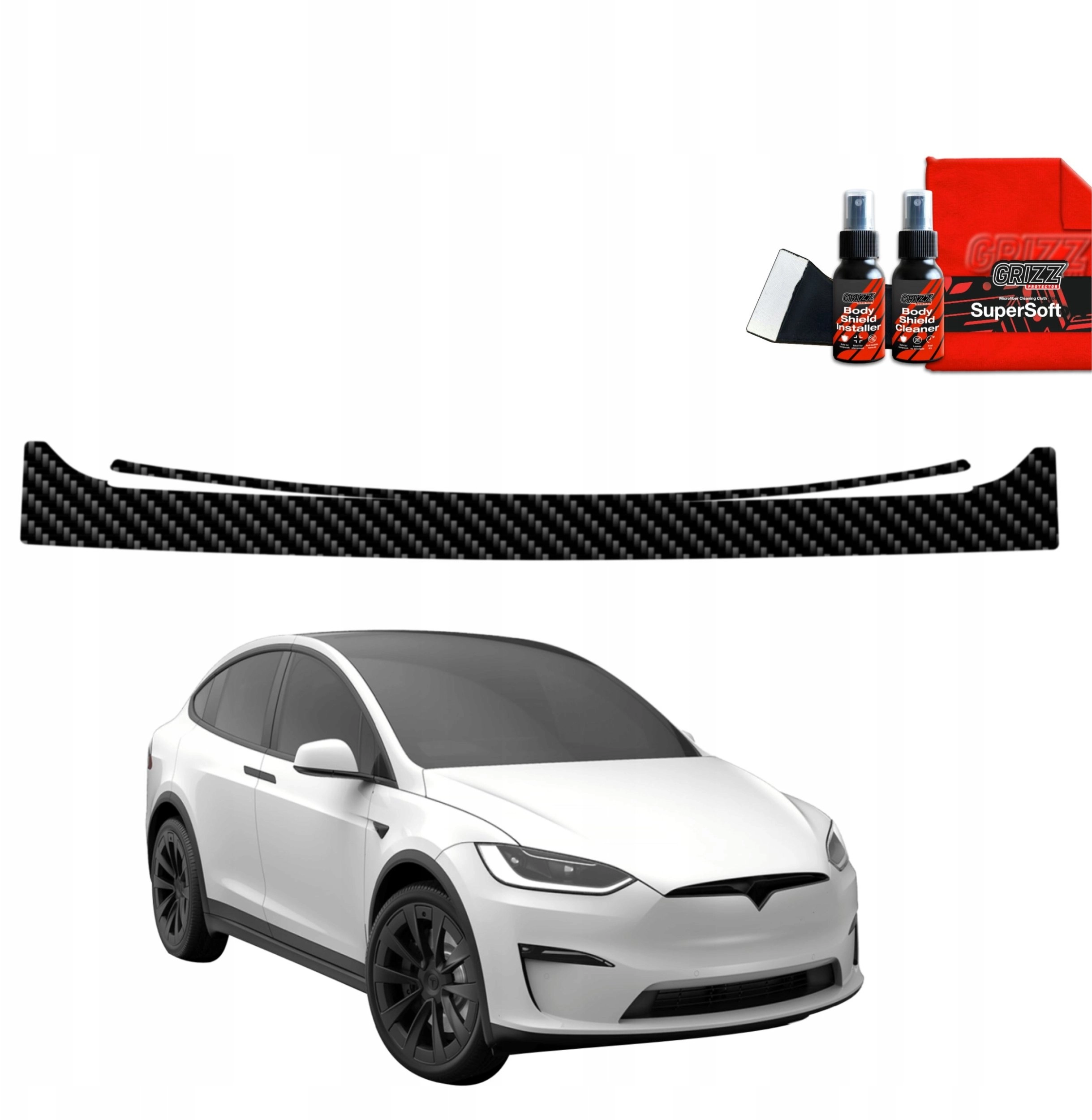 GrizzGlass GrizzGlass BodyShield carbon trunk sill