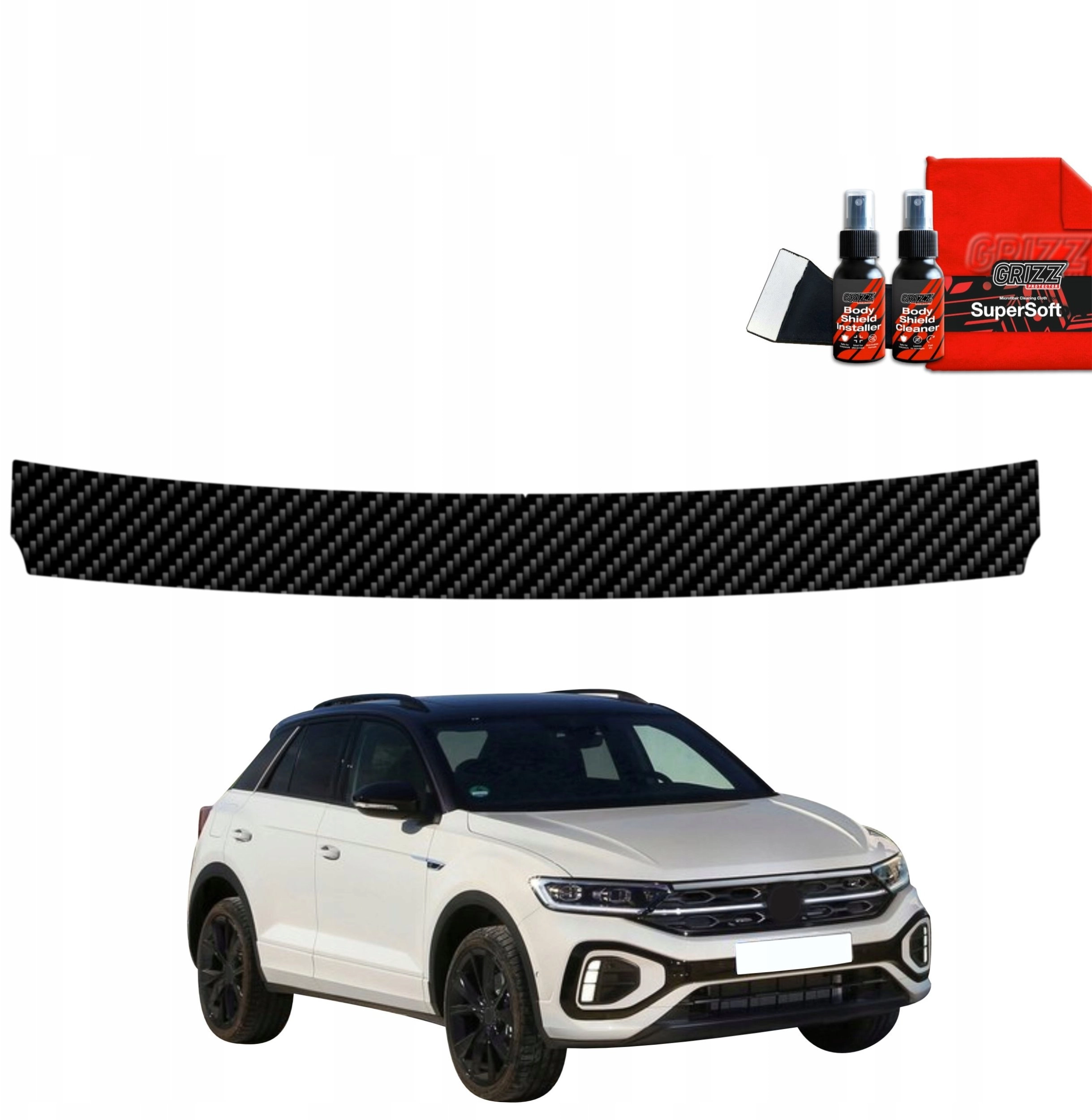 GrizzGlass GrizzGlass BodyShield carbon trunk sill