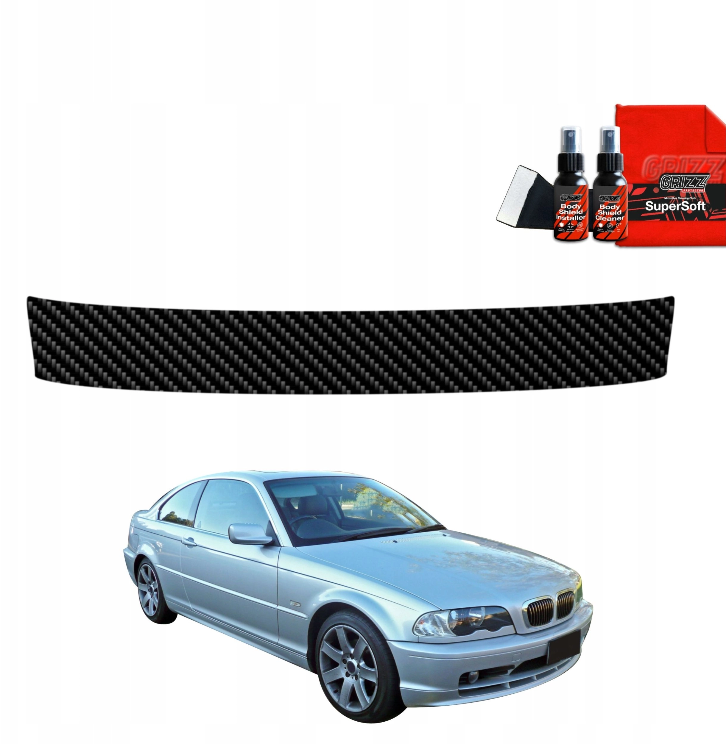GrizzGlass GrizzGlass BodyShield carbon trunk sill