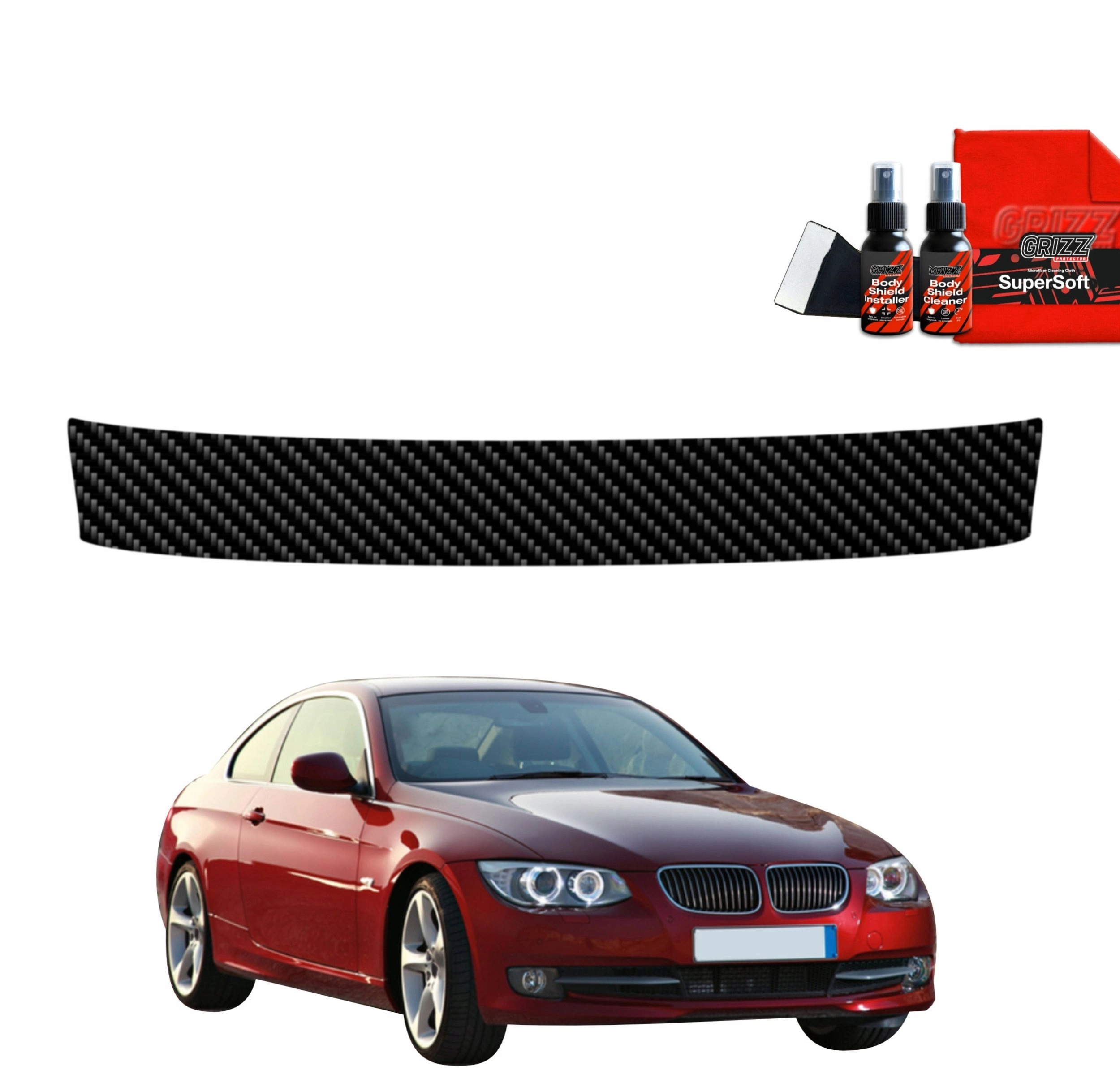 GrizzGlass GrizzGlass BodyShield carbon trunk sill
